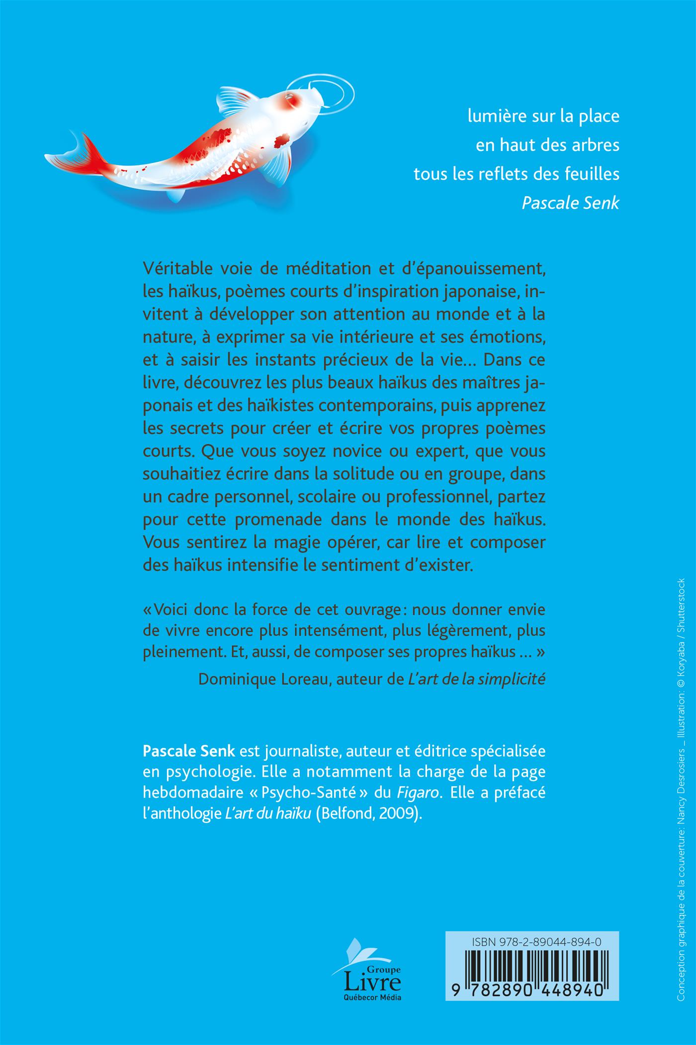 Couverture du livre de L'effet haïku : lire et écrire des poèmes courts agrandit notre vie - papier format