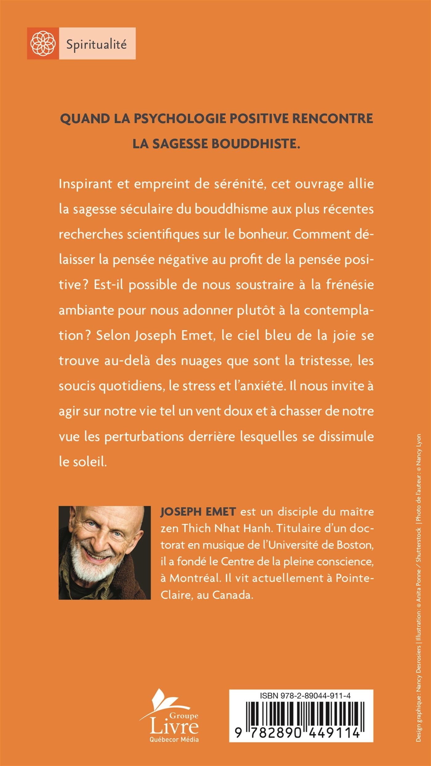 Couverture du livre de Sourire comme bouddha : la sérénité ici et maintenant - papier format