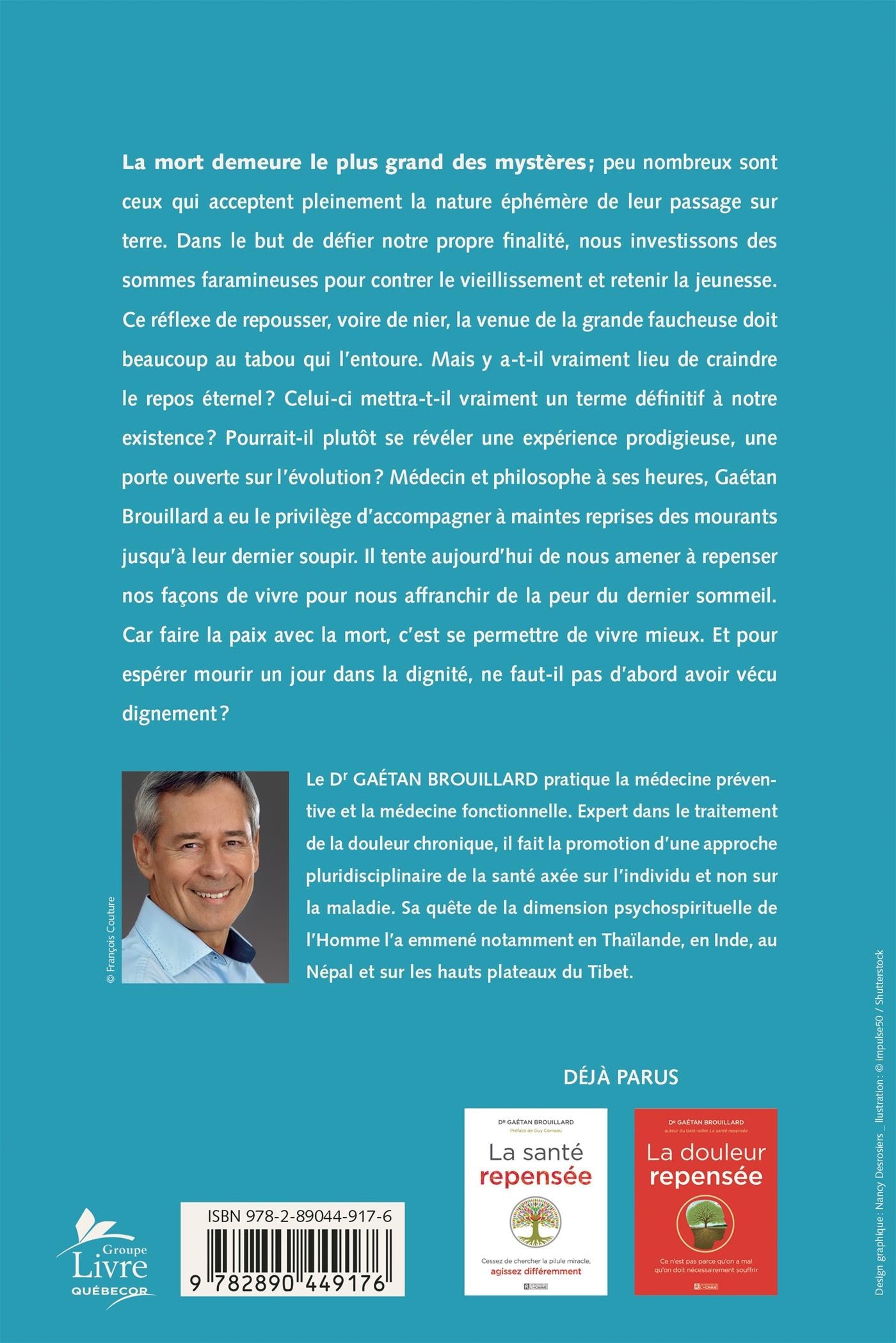 Couverture du livre de C'est une question de vie et de mort : réflexions d'un médecin pour apprivoiser sereinement le grand départ - papier format