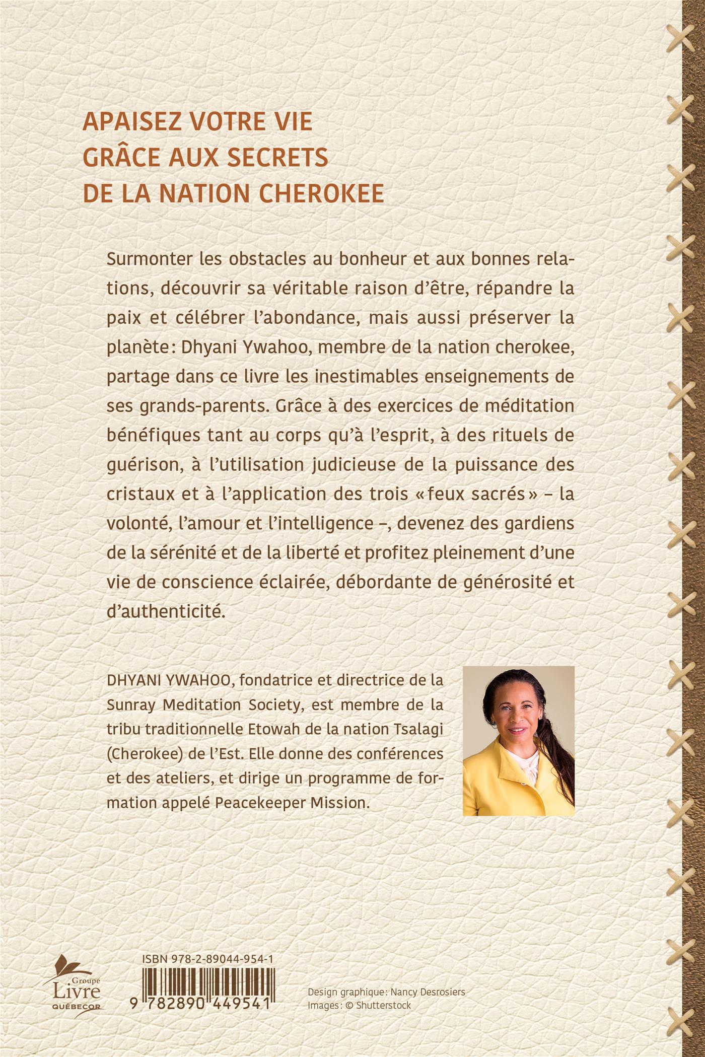 Couverture du livre de Sagesse amérindienne : traditions et enseignements des indiens cherokee - papier format