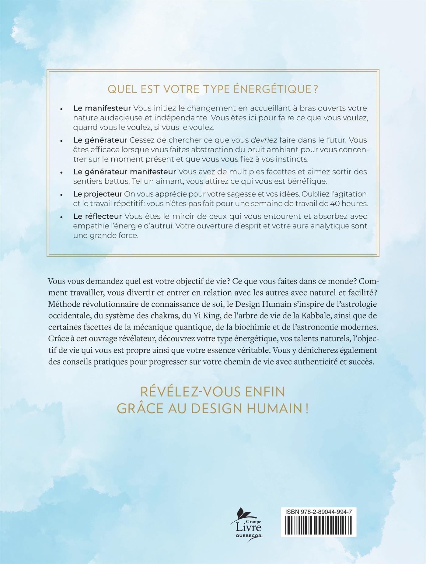 Couverture du livre de Votre design humain - papier format