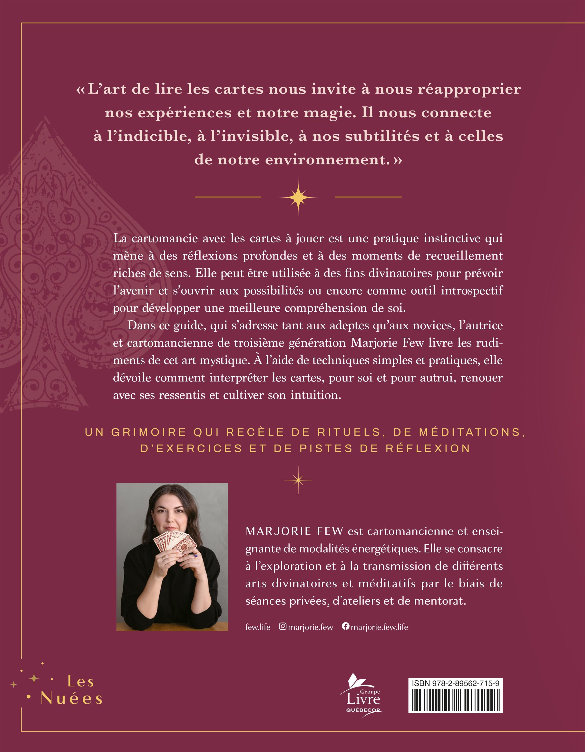 Couverture du livre de PETIT MANUEL DE CARTOMANCIE - papier format