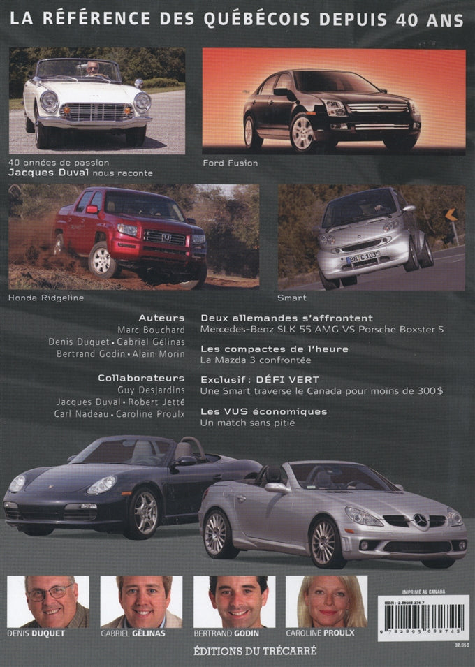Couverture du livre de GUIDE DE L'AUTO 2006 - papier format