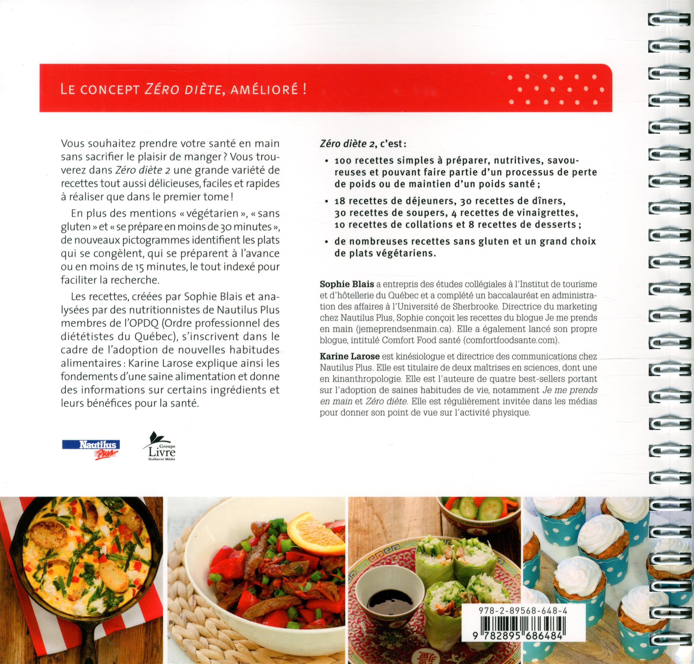 Couverture du livre de 100 nouvelles recettes saines et savoureuses - papier format