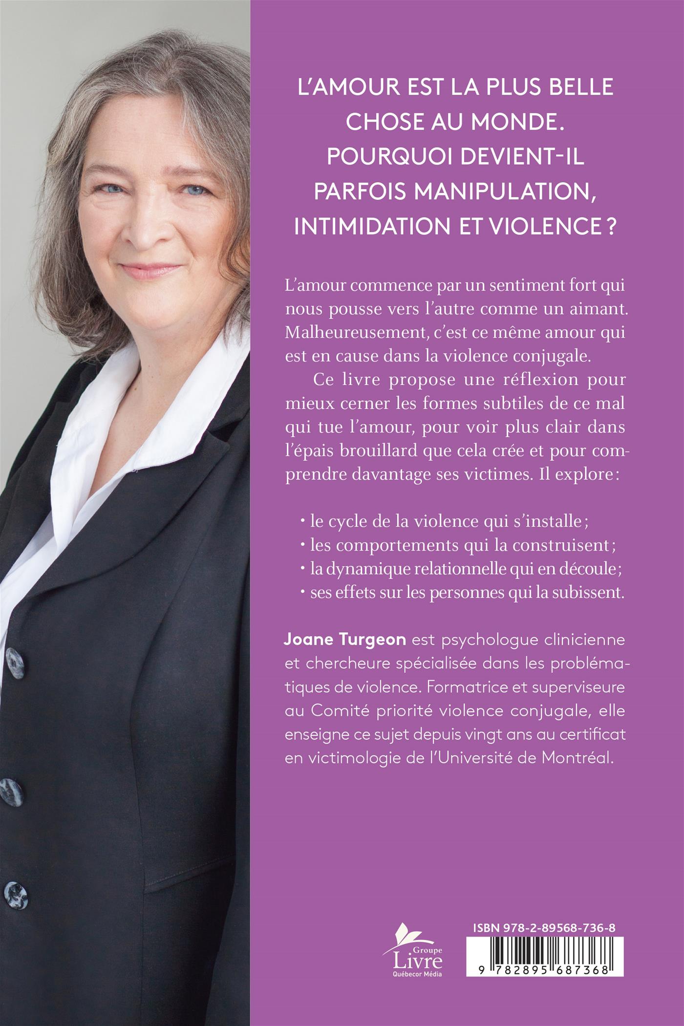 Couverture du livre de Comprendre la violence dans les relations amoureuses - papier format