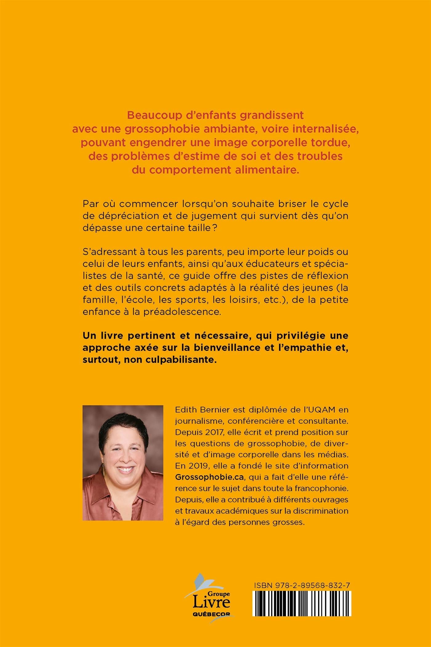 Couverture du livre de Grandir sans grossophobie - papier format
