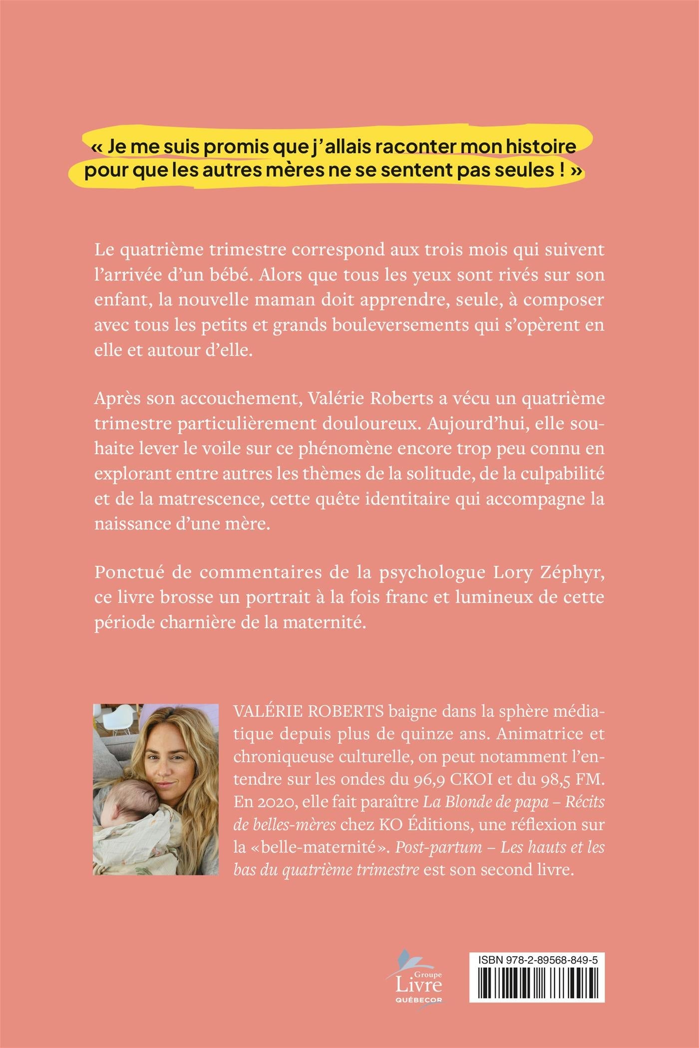 Couverture du livre de Post-partum - papier format