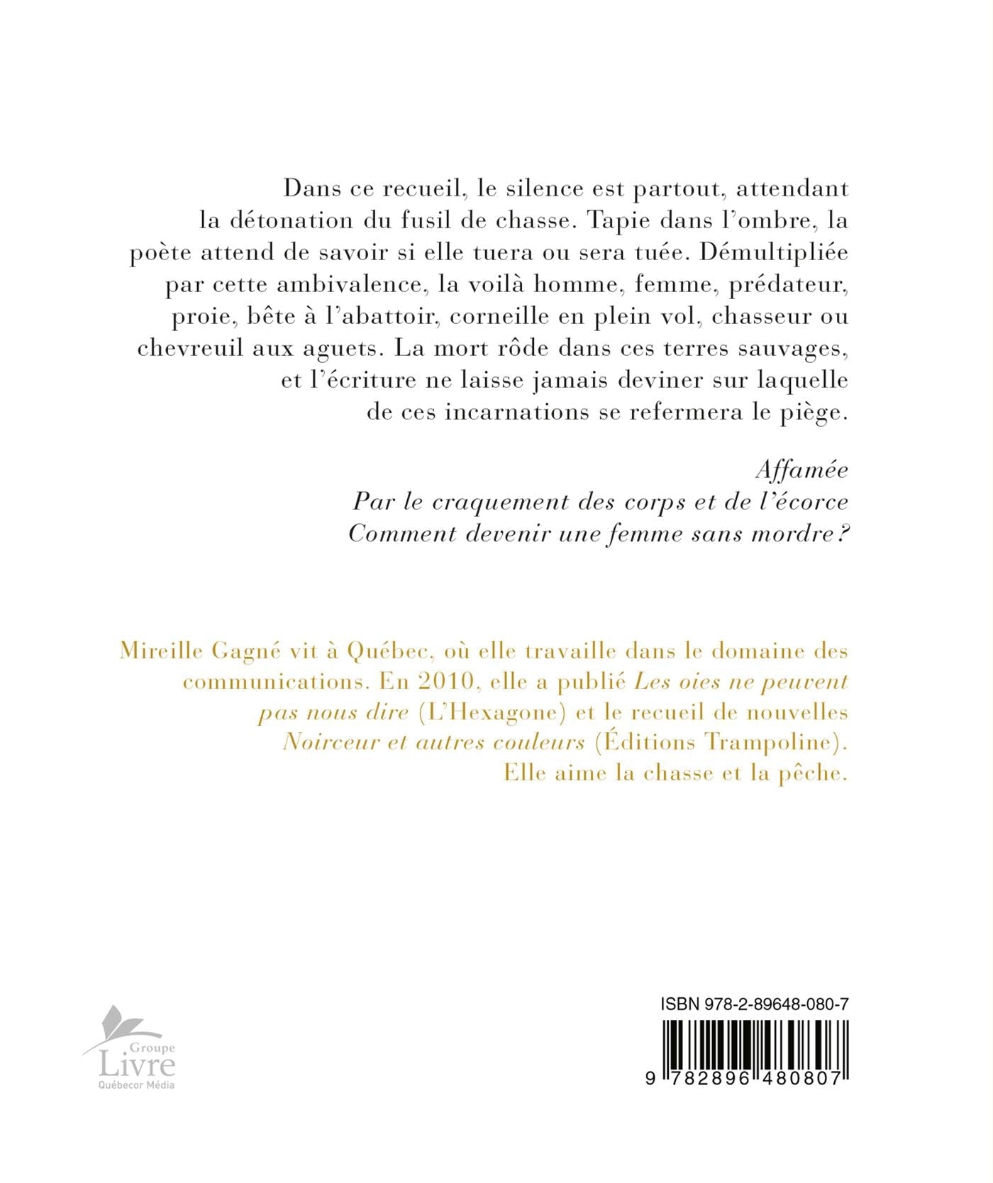 Couverture du livre de Les hommes sont des chevreuils qui ne s'appartiennent pas - papier format