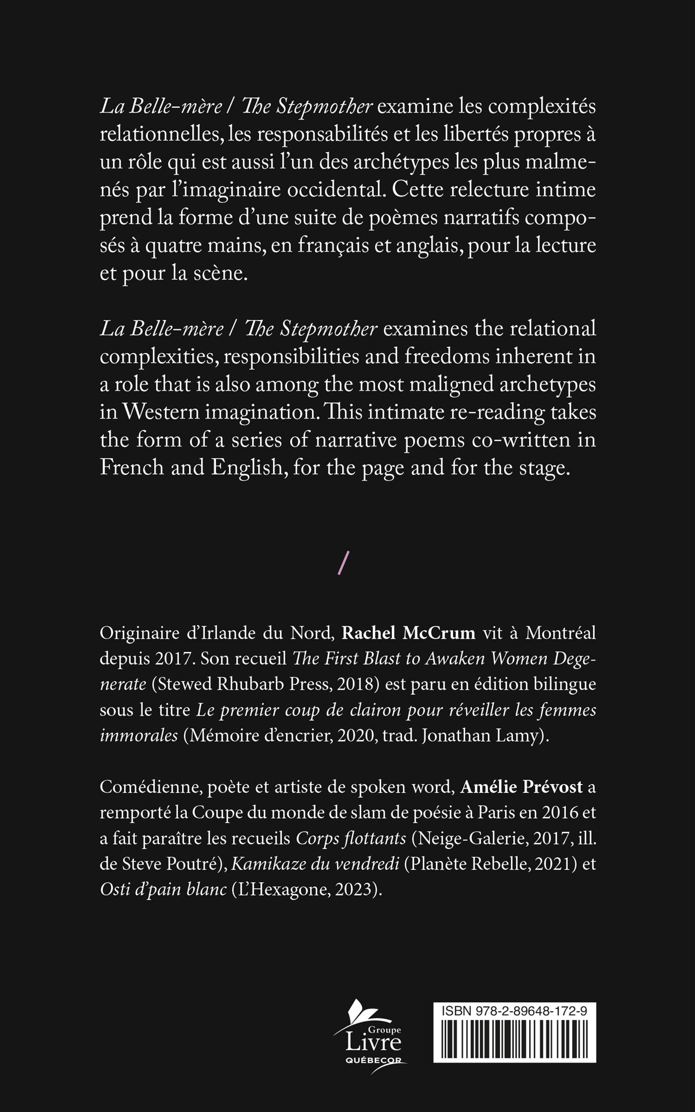 Couverture du livre de La belle-mère / The Stepmother - papier format