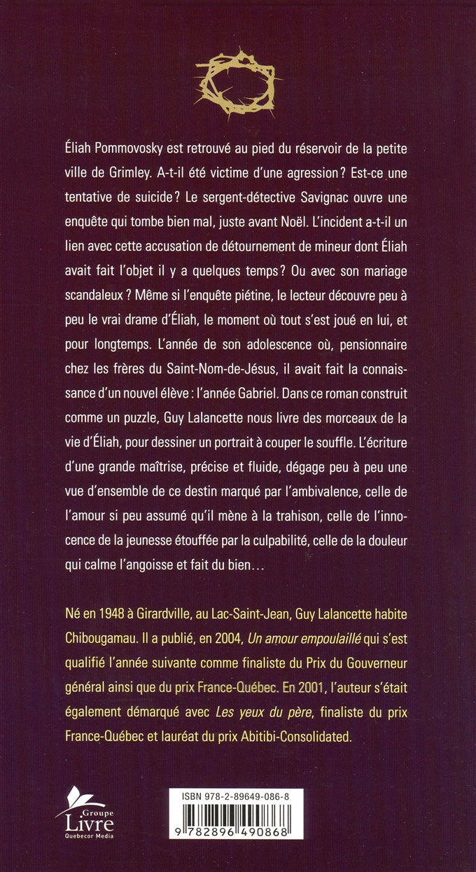 Couverture du livre de La conscience d'Éliah - papier format