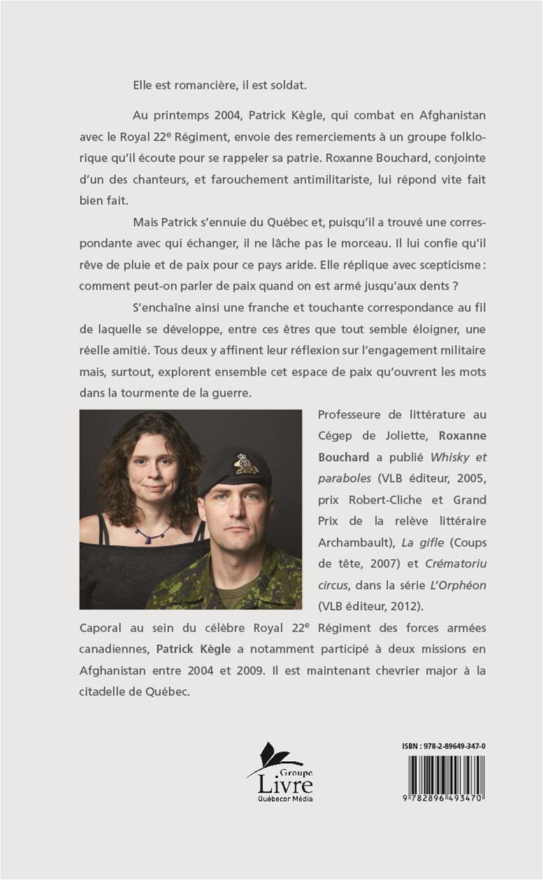 Couverture du livre de En terrain miné : correspondance entre temps de guerre - papier format