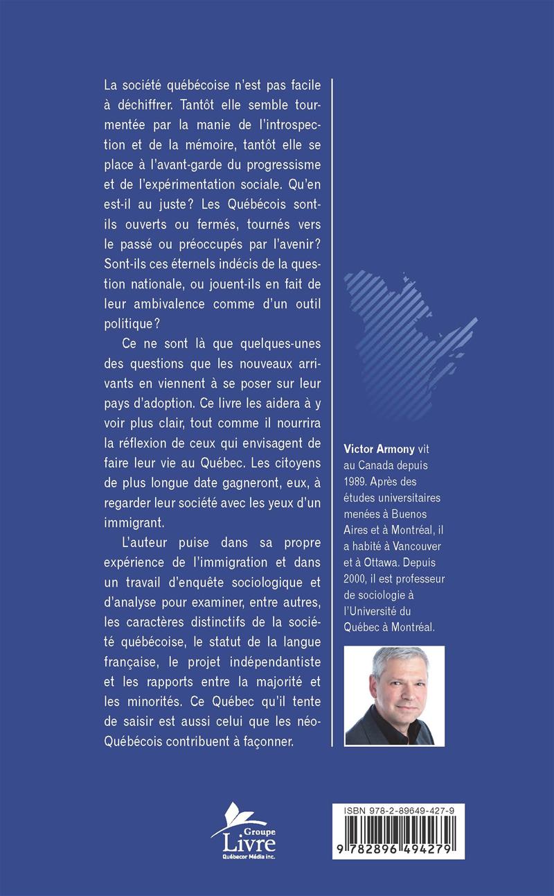 Couverture du livre de Le Québec expliqué aux immigrants - papier format