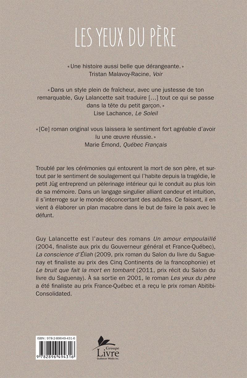 Couverture du livre de Les yeux du père - papier format