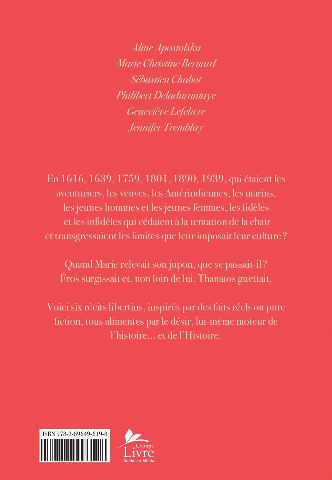 Couverture du livre de Quand Marie relevait son jupon : histoires libertines inspirées d'un autre temps - papier format