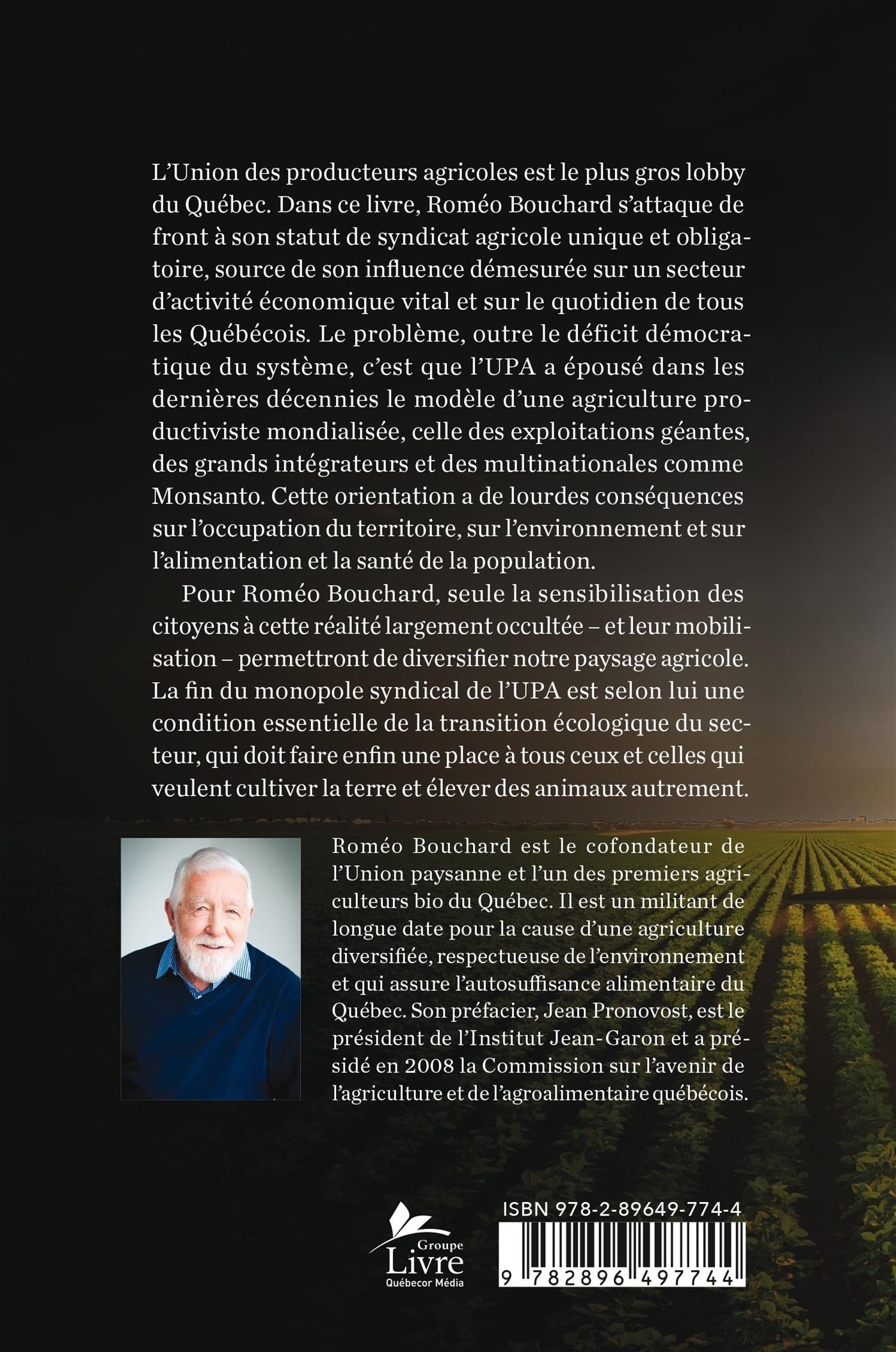 Couverture du livre de L'UPA : un monopole qui a fait son temps - papier format