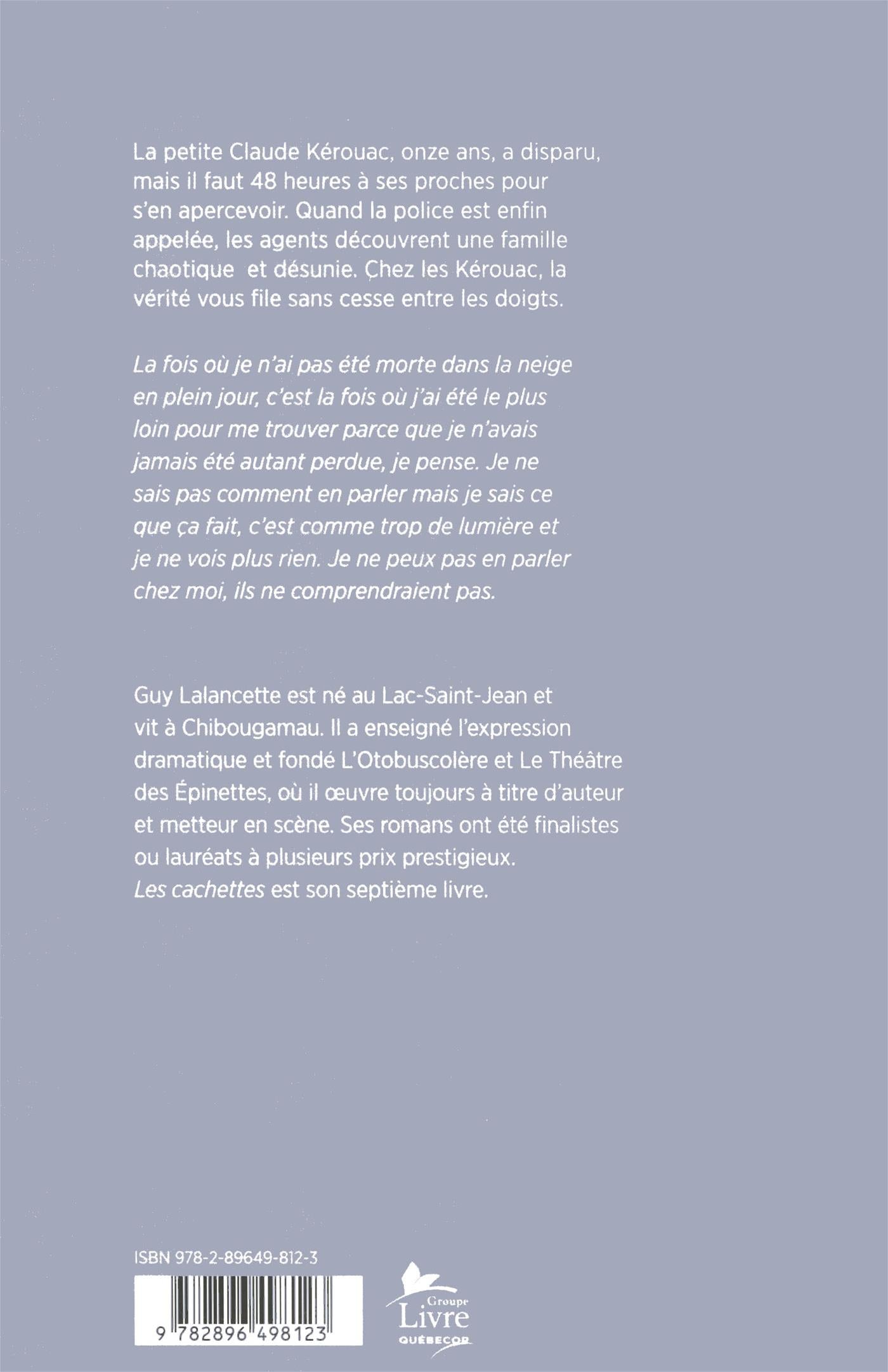 Couverture du livre de Les cachettes - papier format