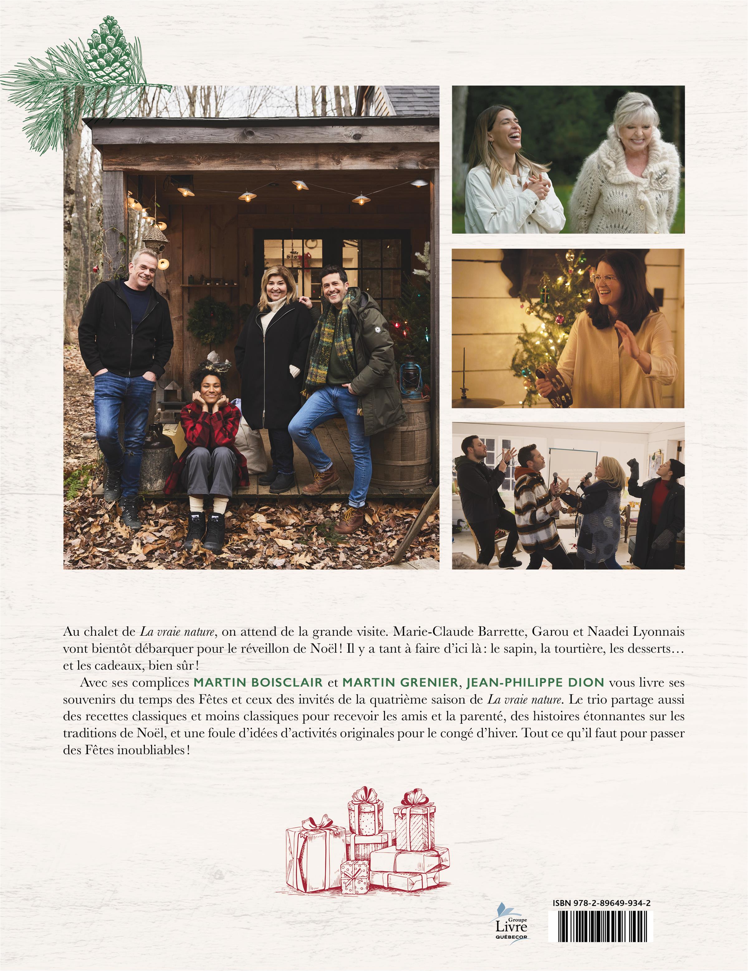 Couverture du livre de La vraie nature : Au chalet pour Noël - papier format
