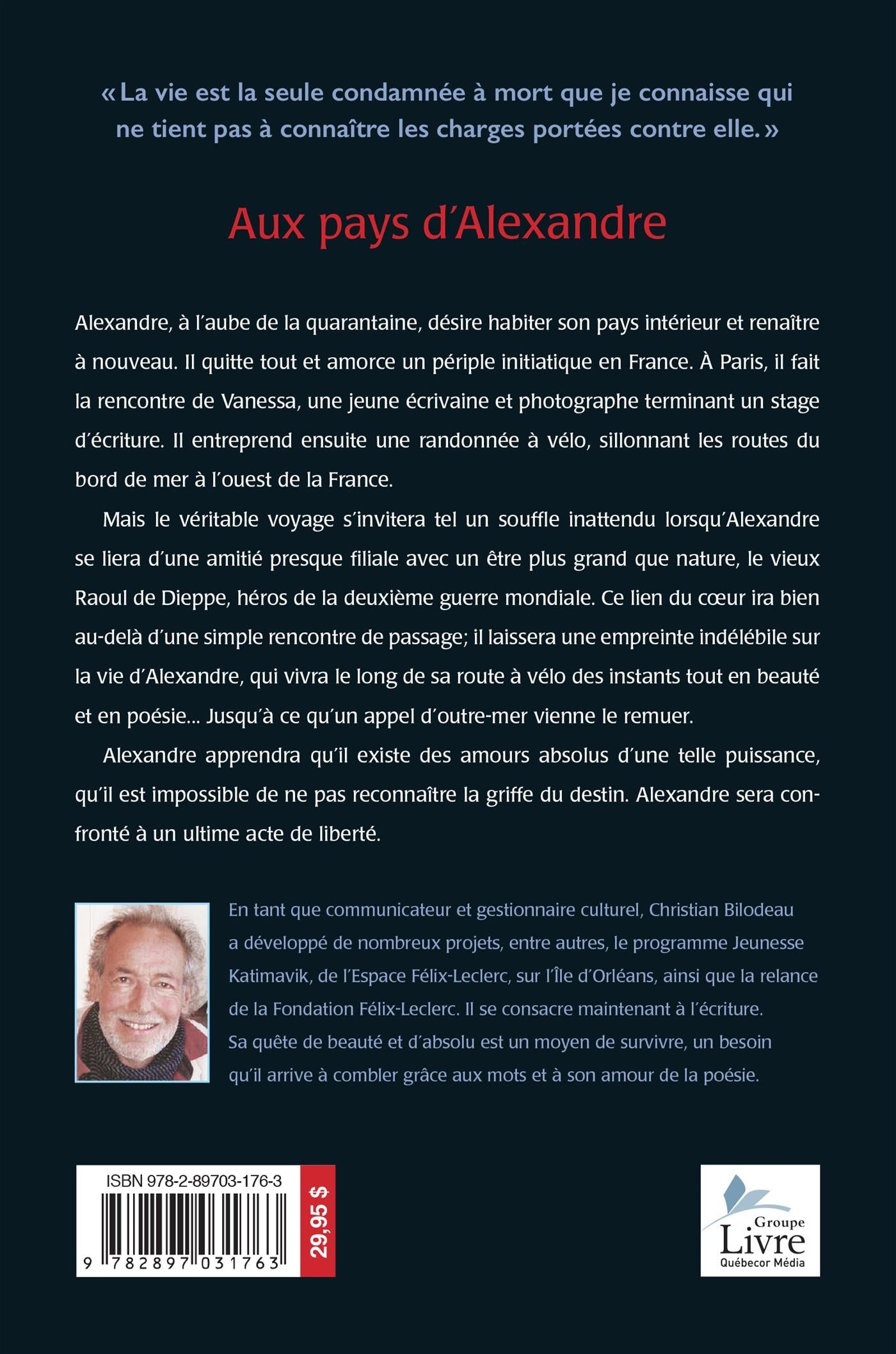 Couverture du livre de Aux pays d'Alexandre - papier format
