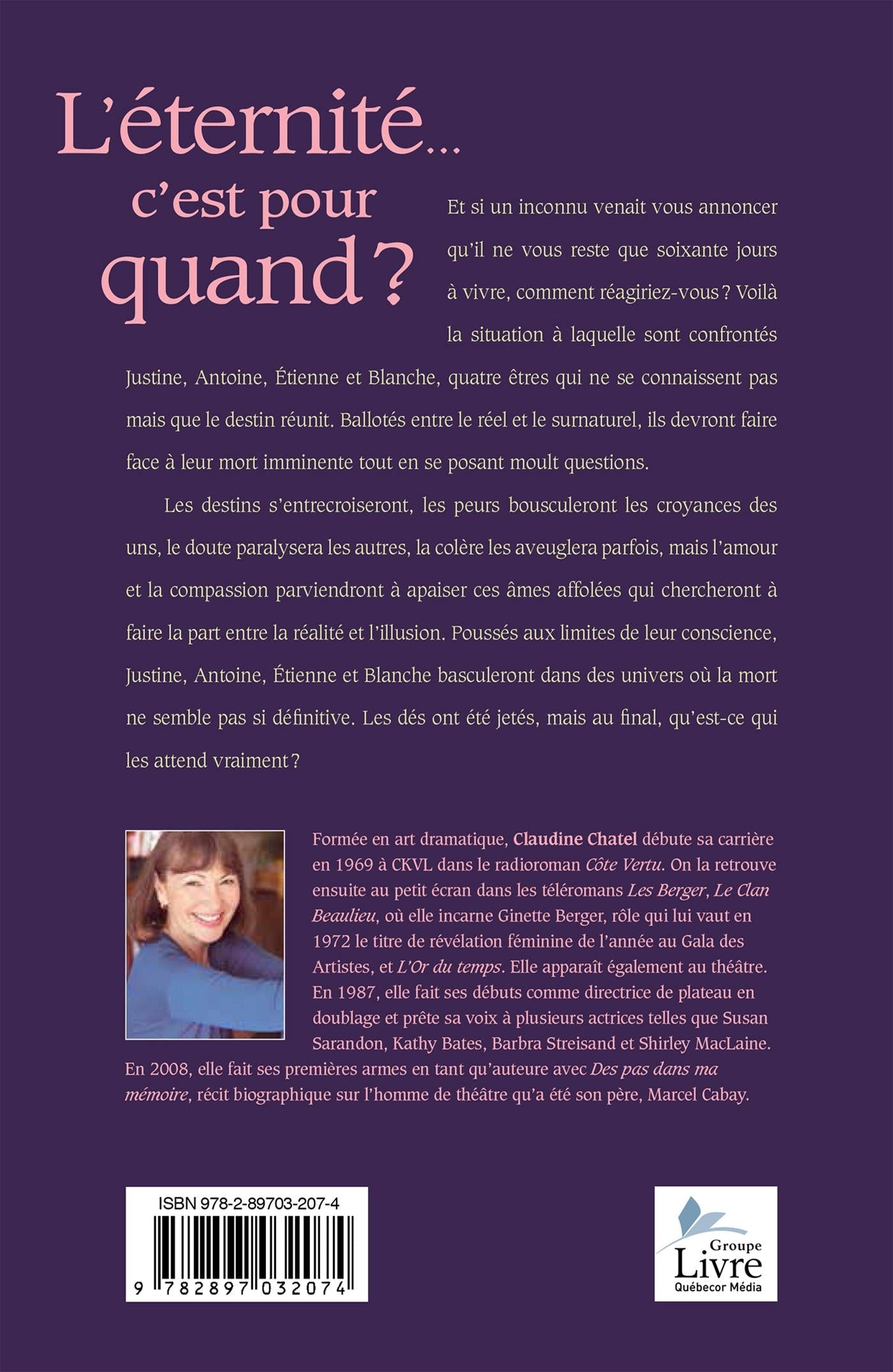 Couverture du livre de L'éternité... c'est pour quand? - papier format