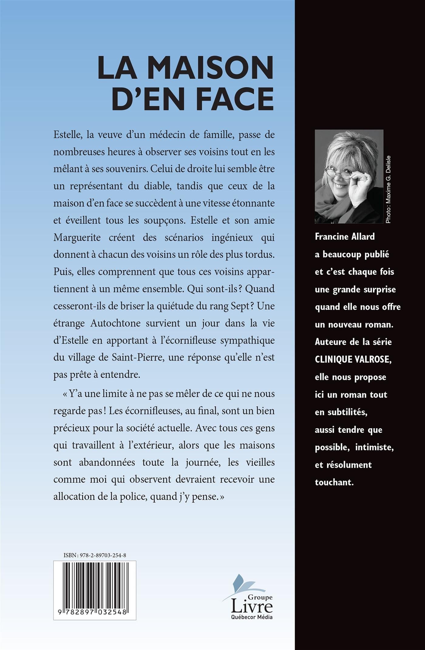 Couverture du livre de La maison d'en face - papier format