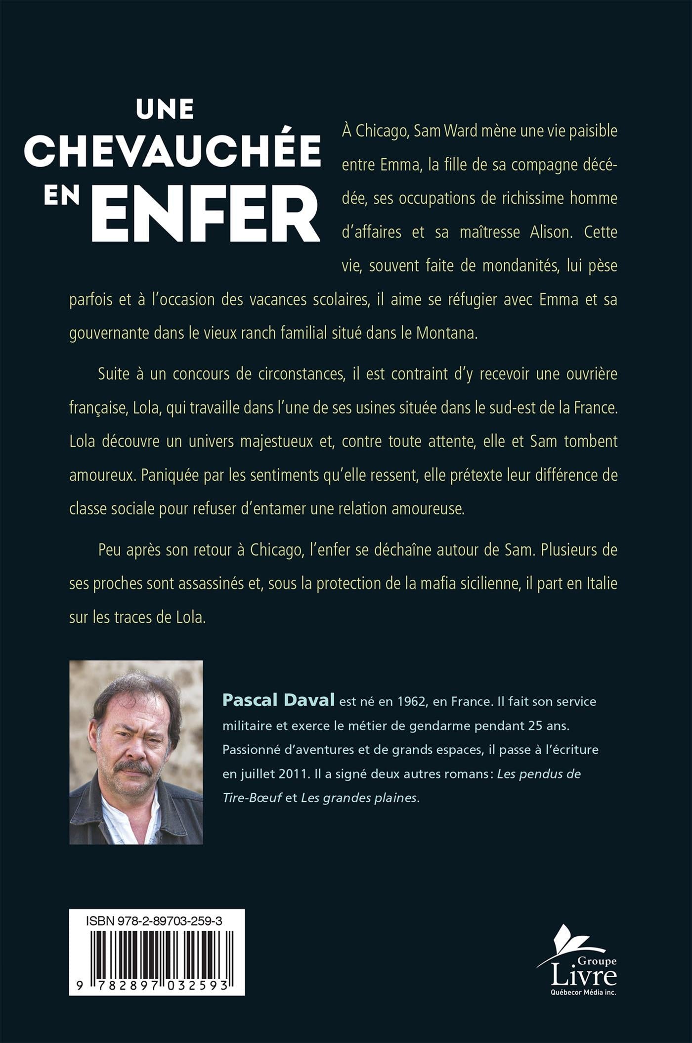 Couverture du livre de Une chevauchée en enfer - papier format