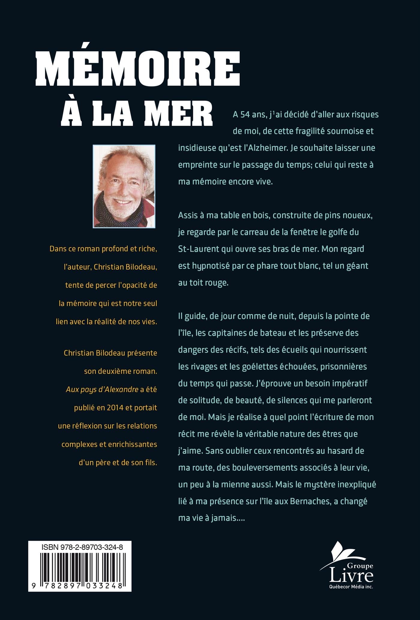 Couverture du livre de Mémoire à la mer - papier format