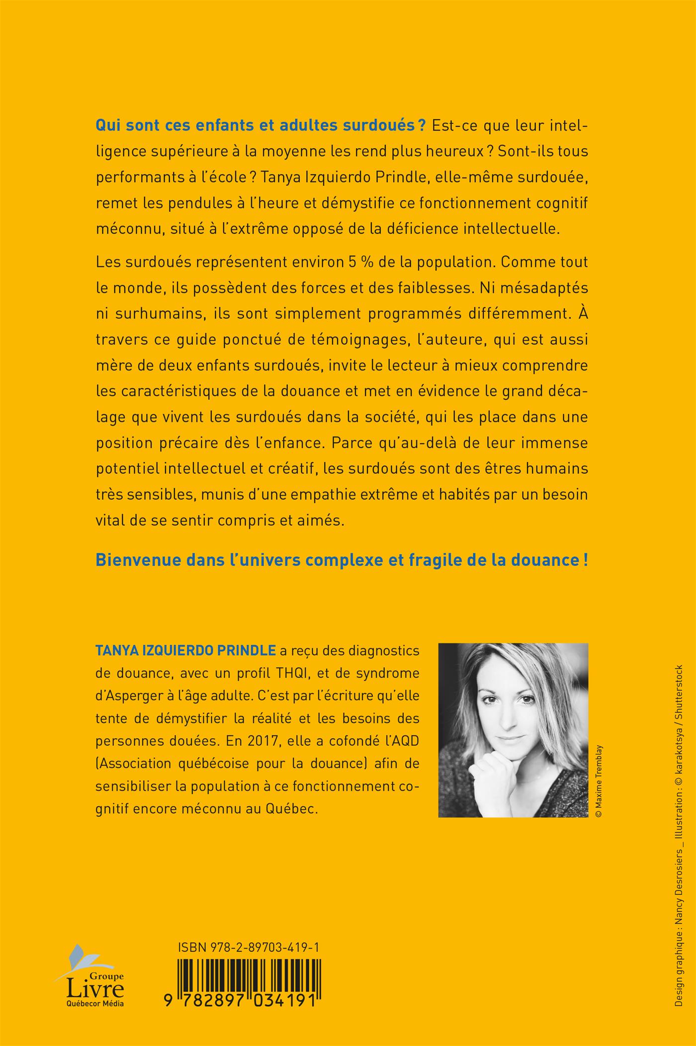 Couverture du livre de Univers surdoué : la douance, un potentiel fragile - papier format