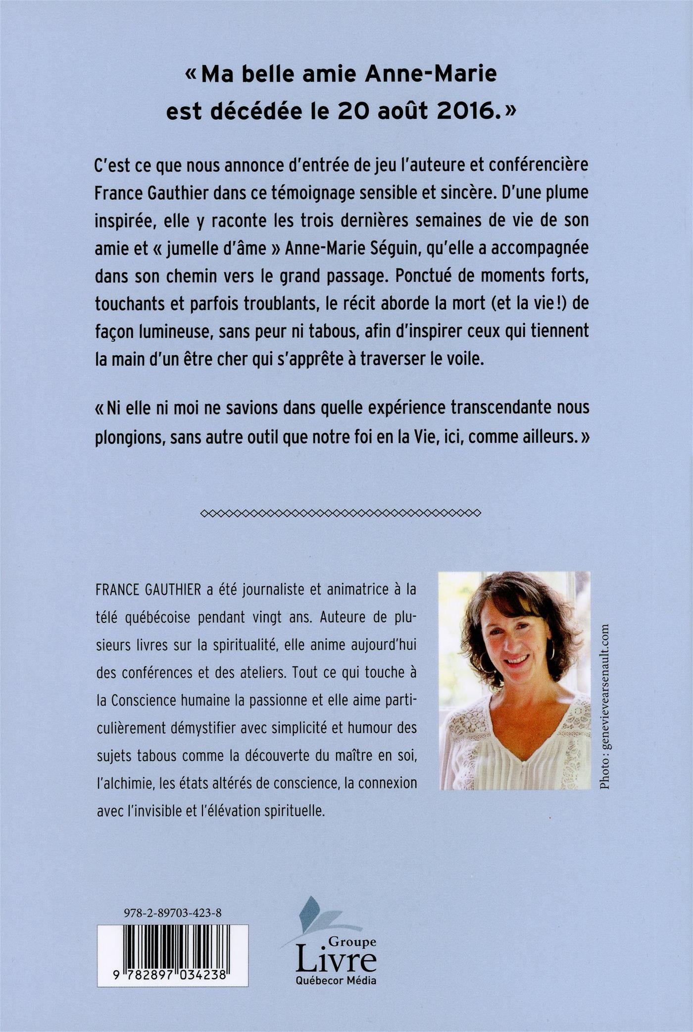 Couverture du livre de L'insoutenable légèreté de mourir : le récit touchant d'une amitié éternelle - papier format