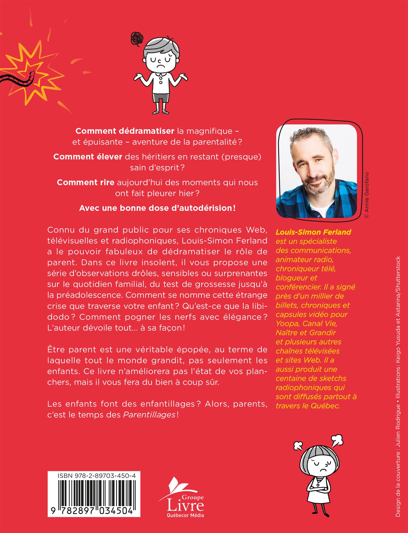 Couverture du livre de Les parentillages : carnet insolent sur l'art d'être parent - papier format