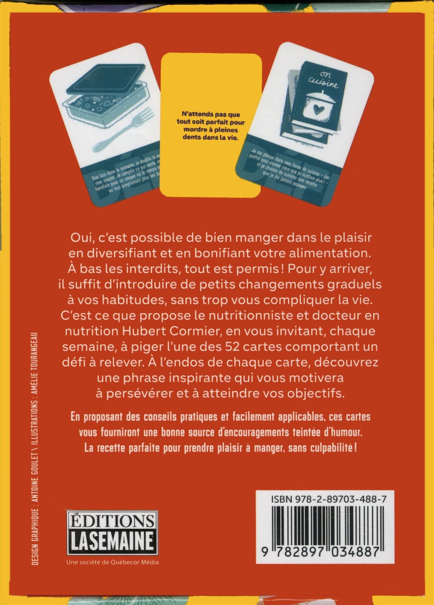 Couverture du livre de Boîtier Oui, tout est permis! : jeu de 52 cartes pour déjouer les interdits et ajouter des possibilités en allimentation - papier format