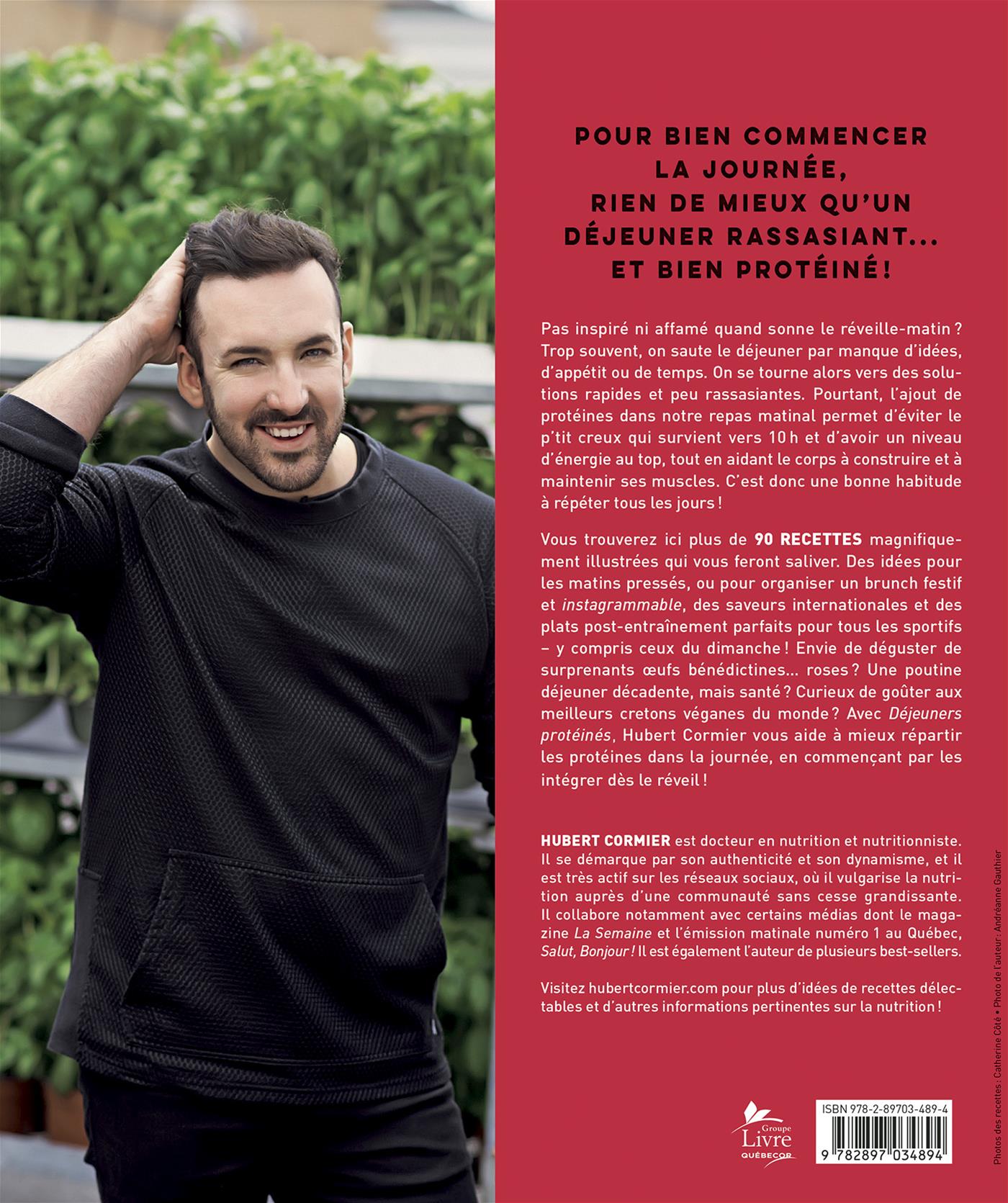 Couverture du livre de Déjeuners protéinés - papier format