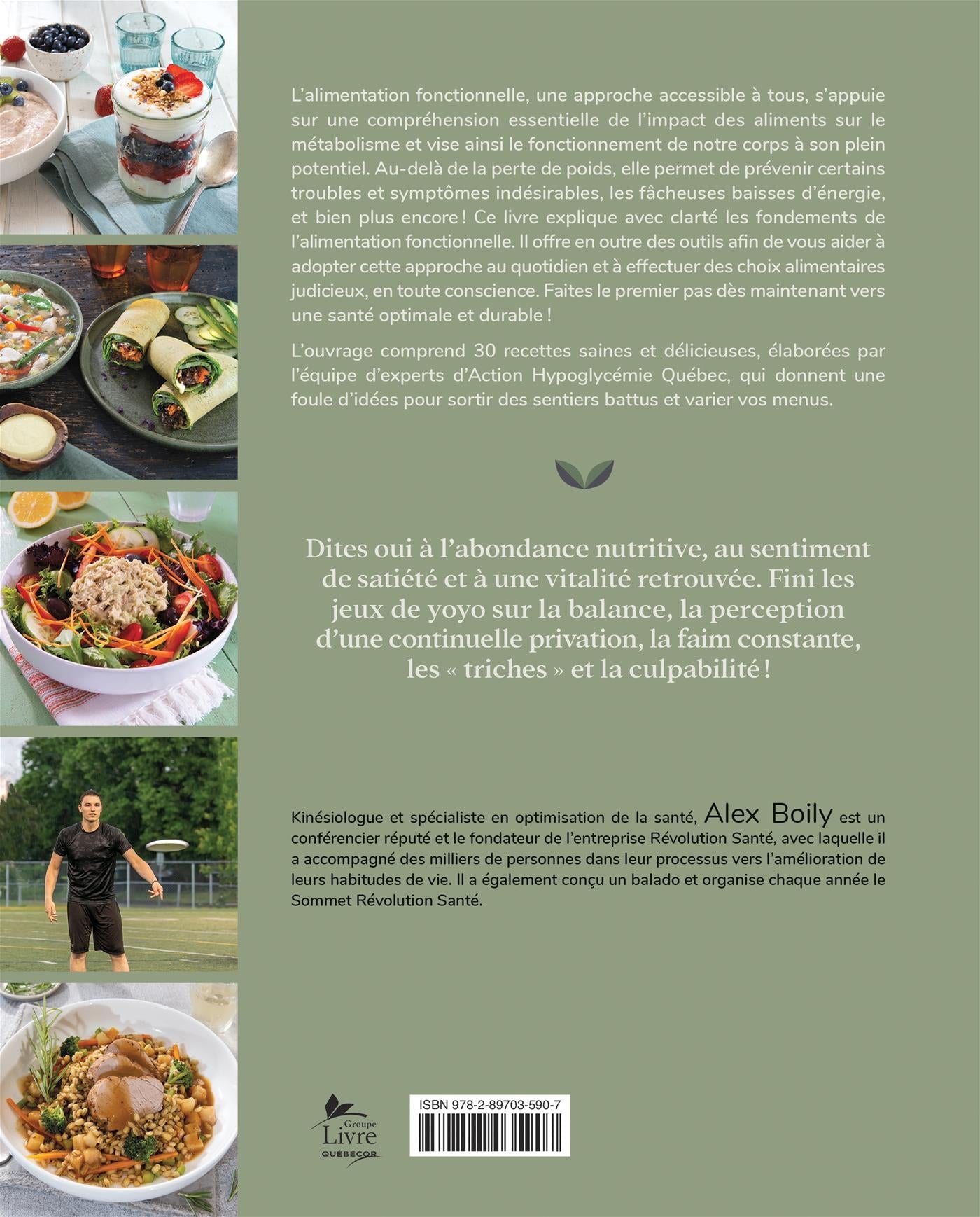 Couverture du livre de L'alimentation fonctionnelle - papier format