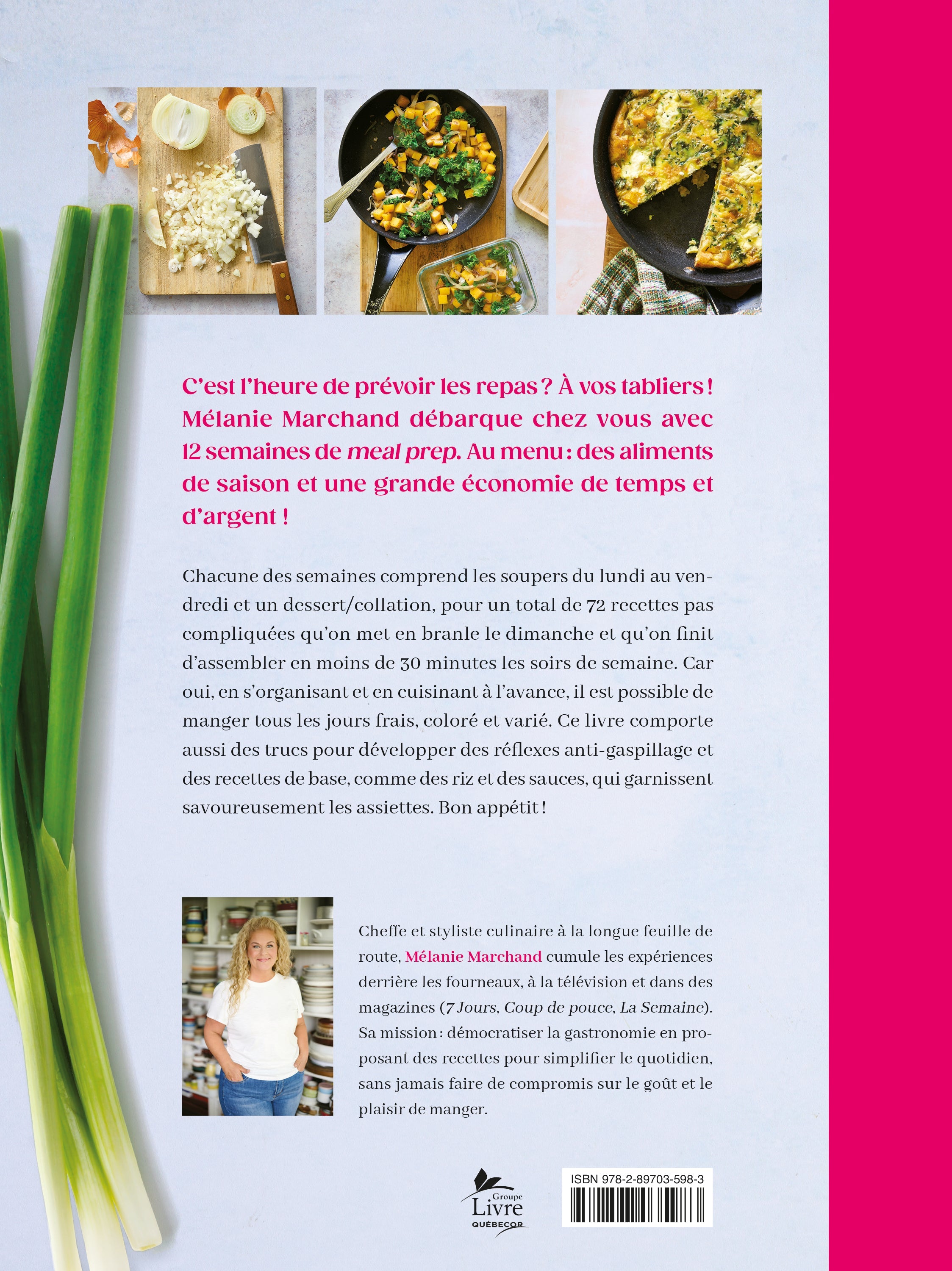 Couverture du livre de Meal prep - papier format