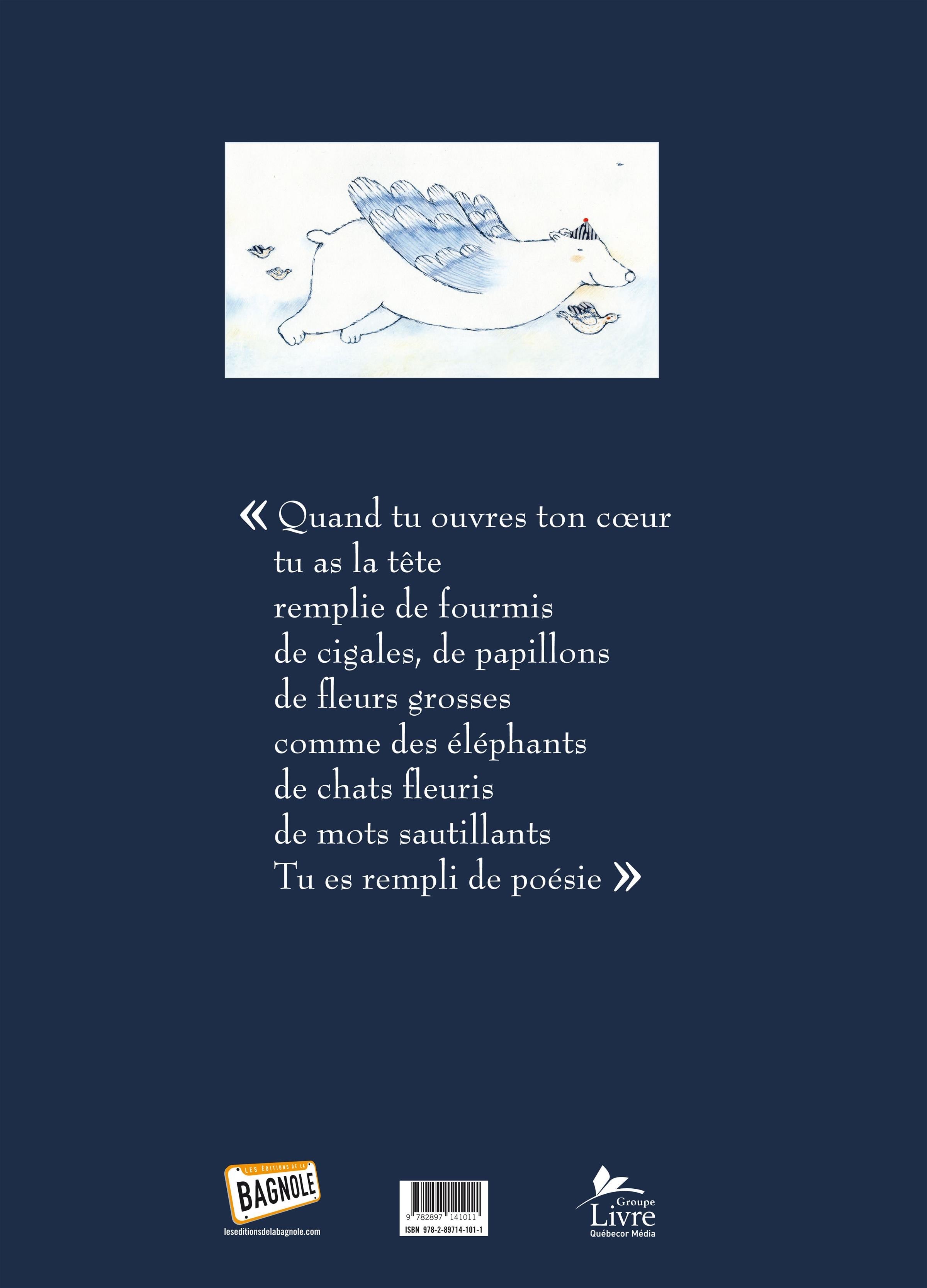 Couverture du livre de Quand j'écris avec mon coeur - papier format