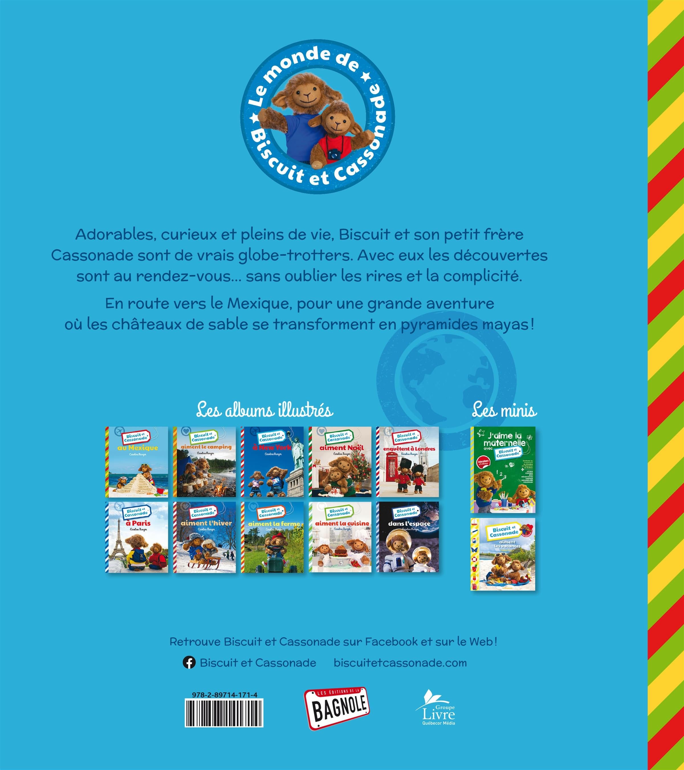 Couverture du livre de Biscuit et Cassonade au Mexique - papier format