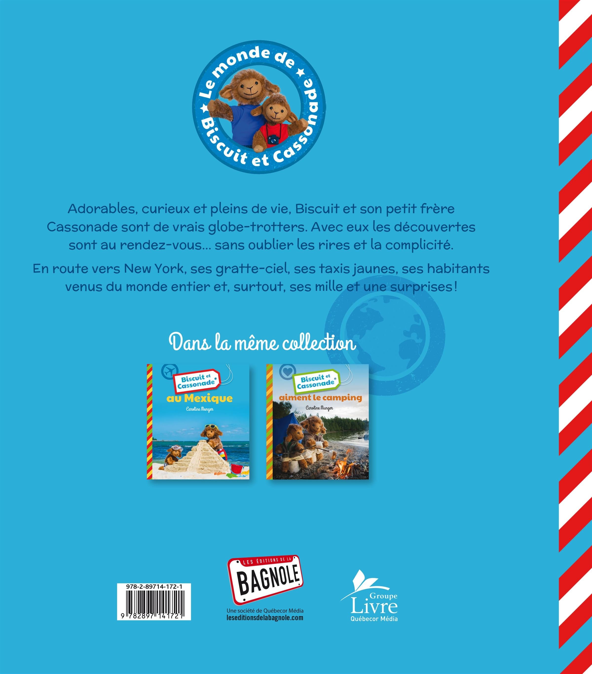 Couverture du livre de Biscuit et Cassonade à New York - papier format