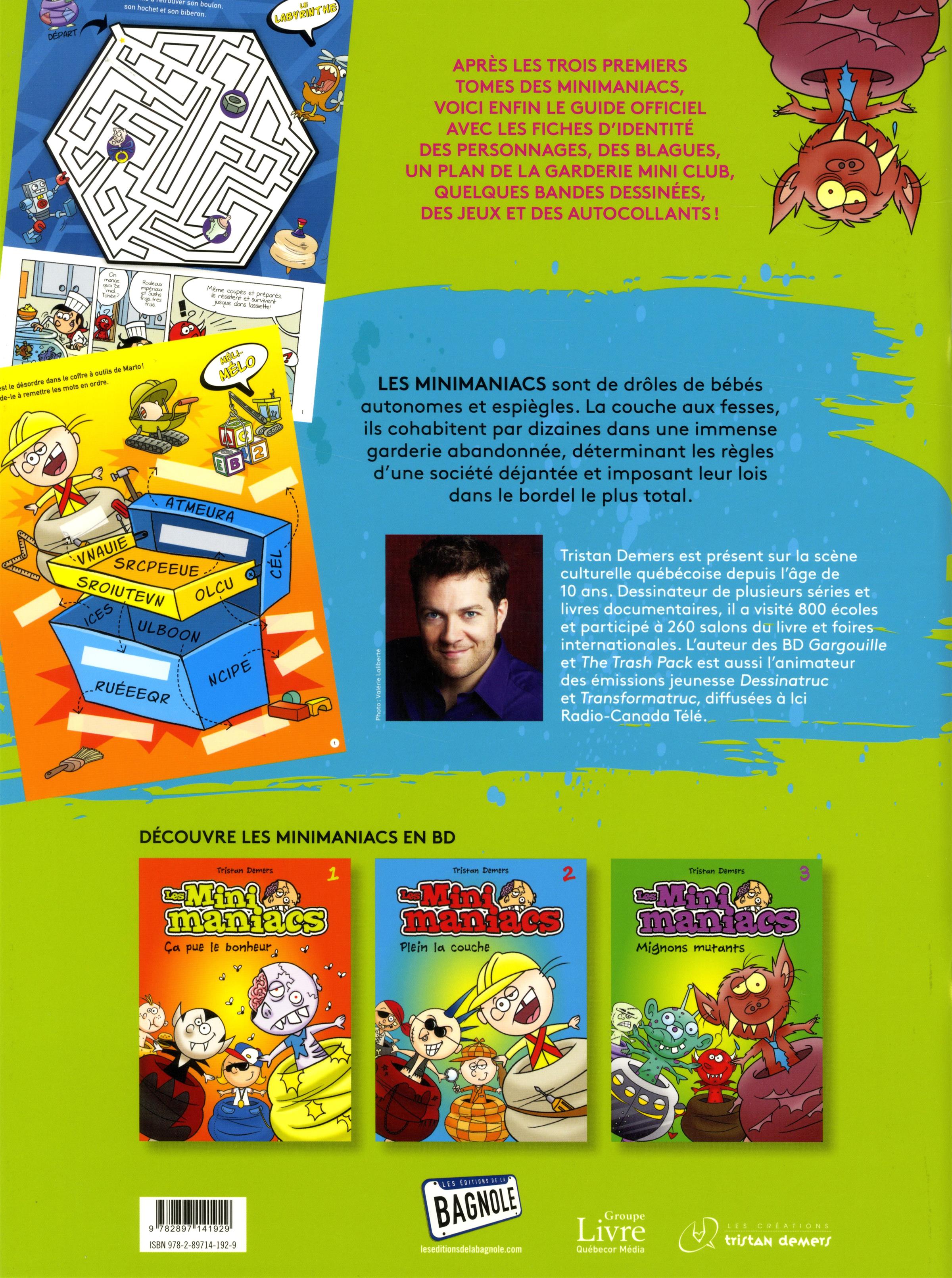 Couverture du livre de Les Minimaniacs : guide officiel - papier format