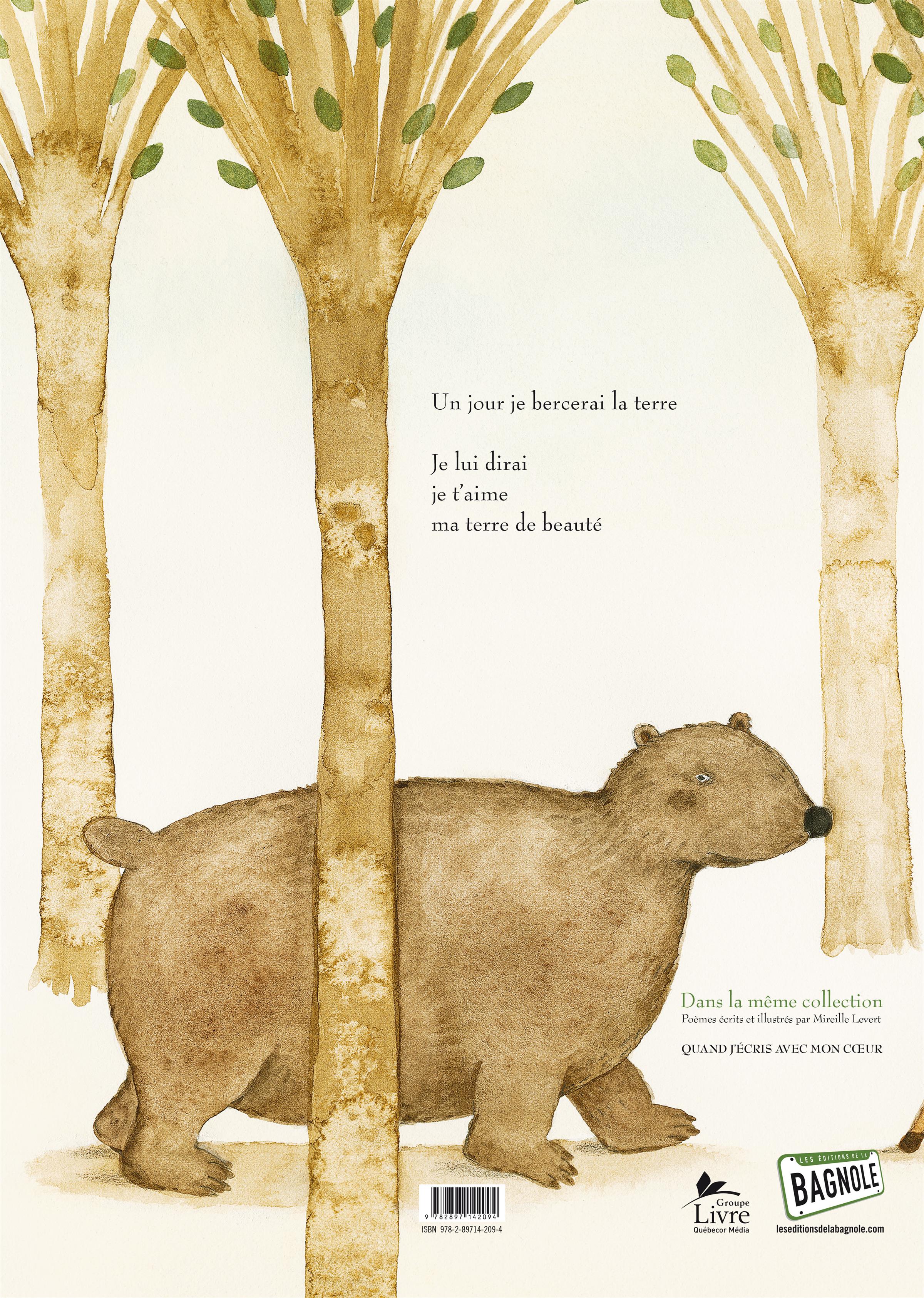 Couverture du livre de Un jour je bercerai la terre - papier format
