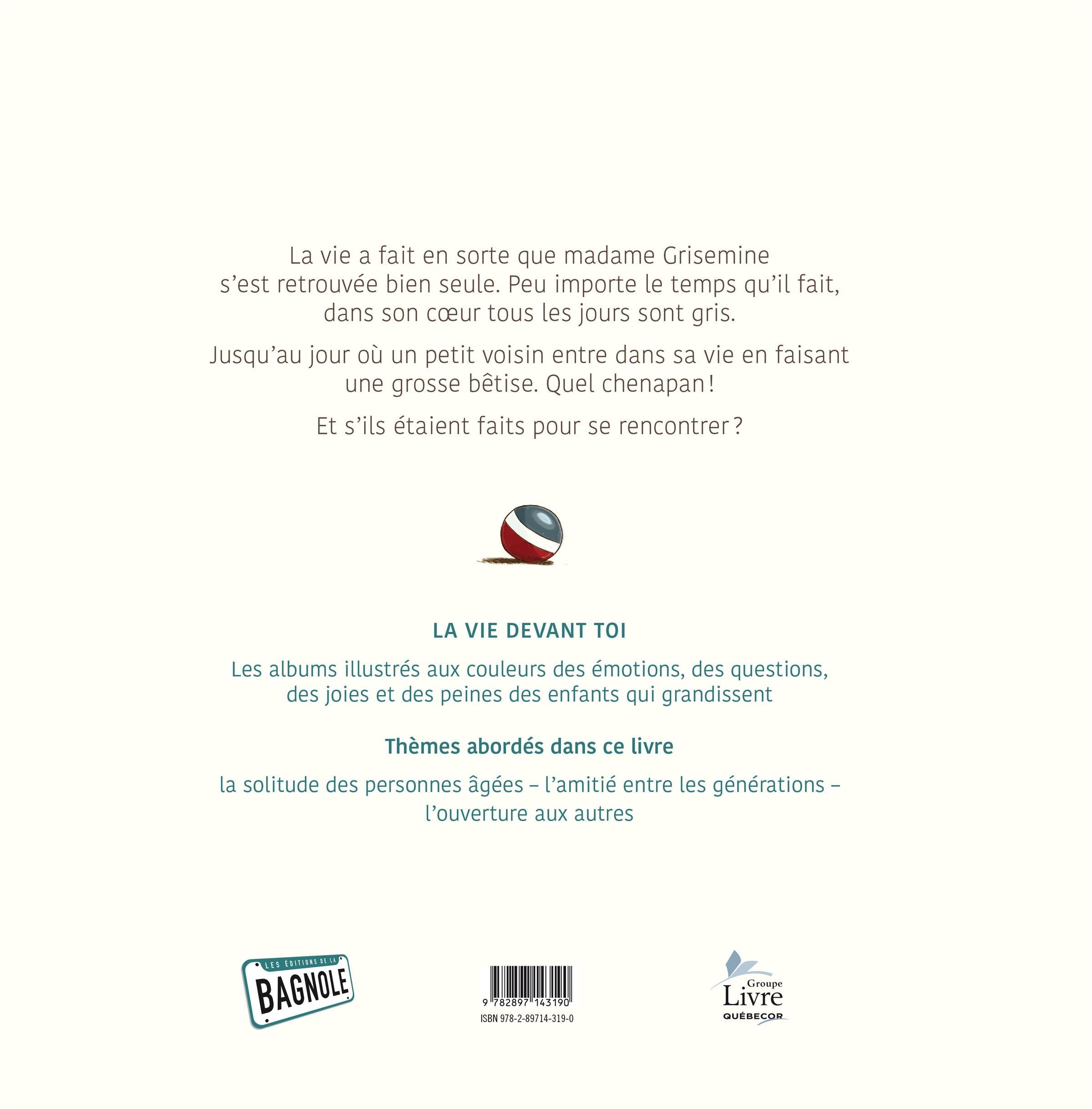 Couverture du livre de Madame Grisemine et le petit chenapan - papier format