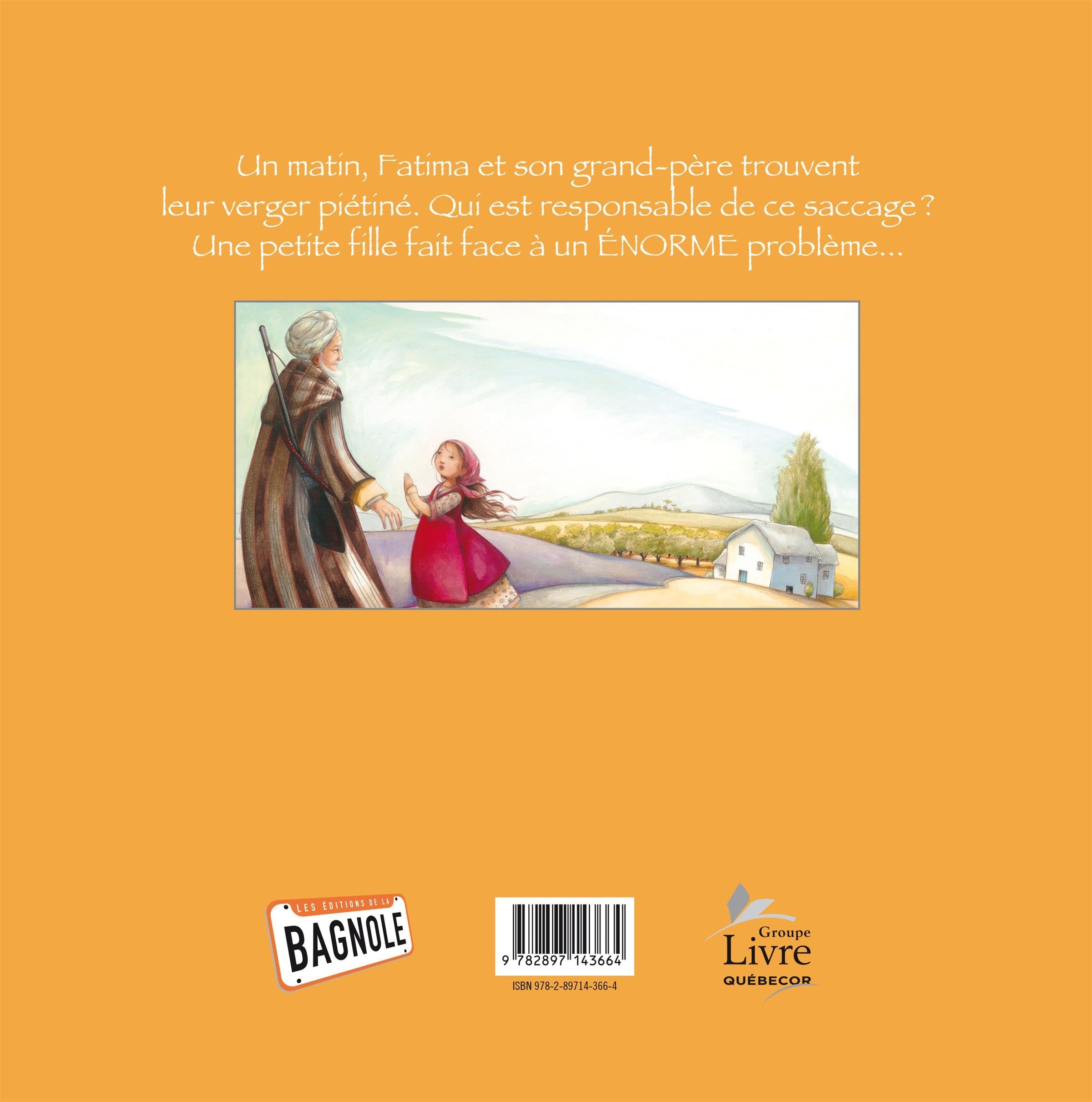 Couverture du livre de Fatima et les voleurs de clémentines - papier format