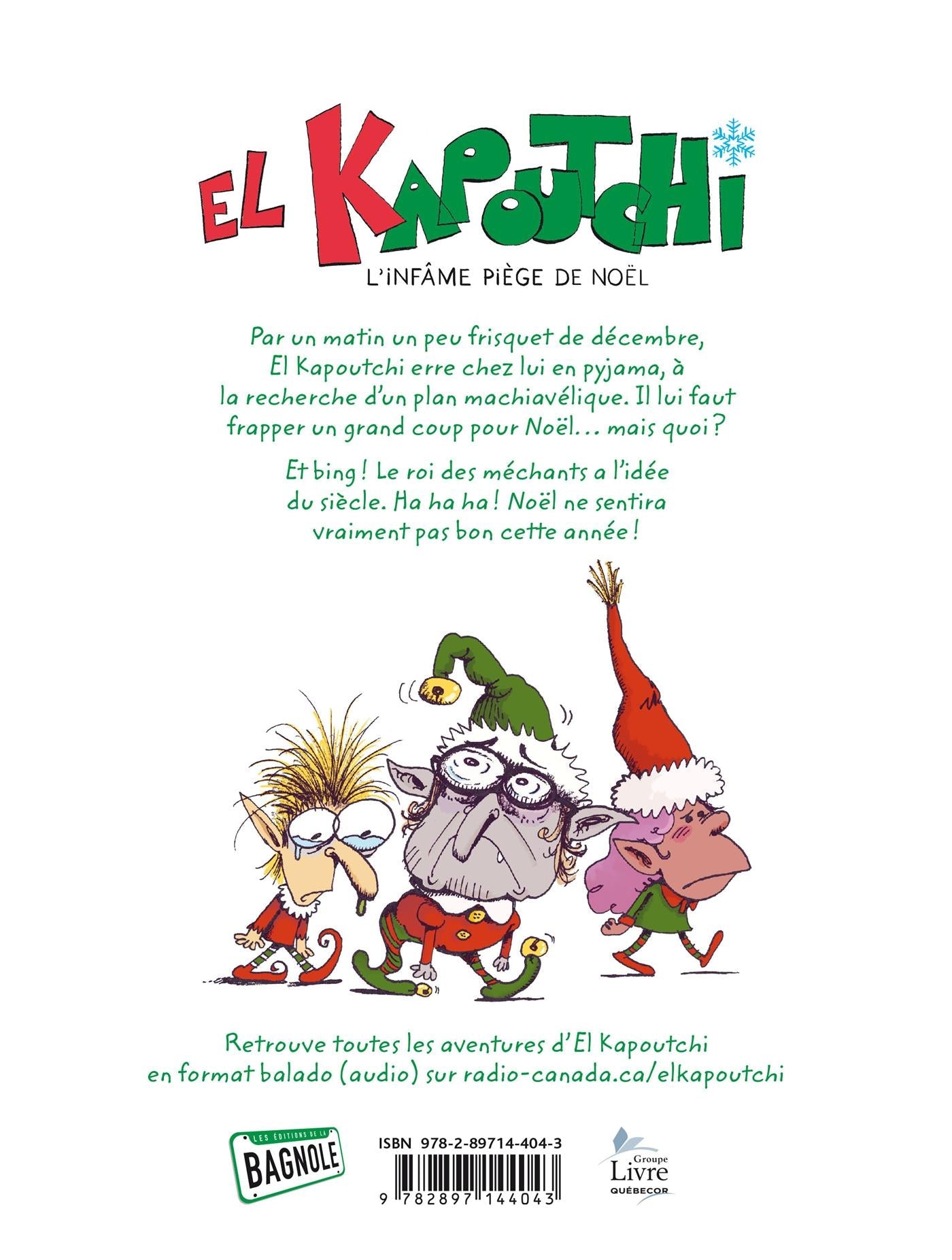 Couverture du livre de L'infâme piège de Noël - papier format