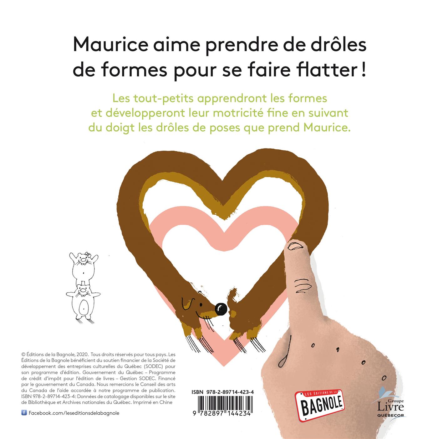 Couverture du livre de Maurice la saucisse est en formes - papier format