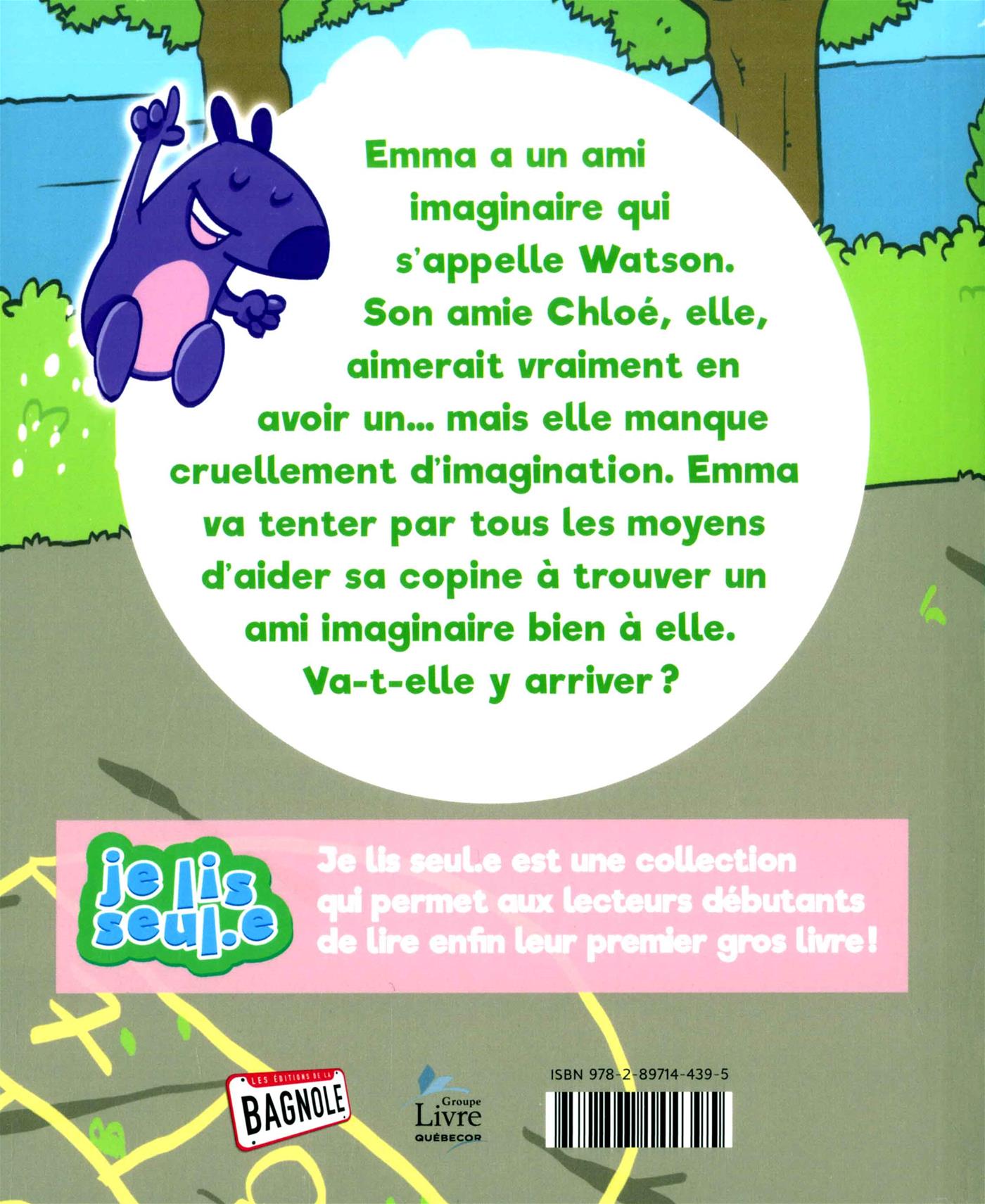 Couverture du livre de Mon ami imaginaire, tome 2: Chloé - papier format
