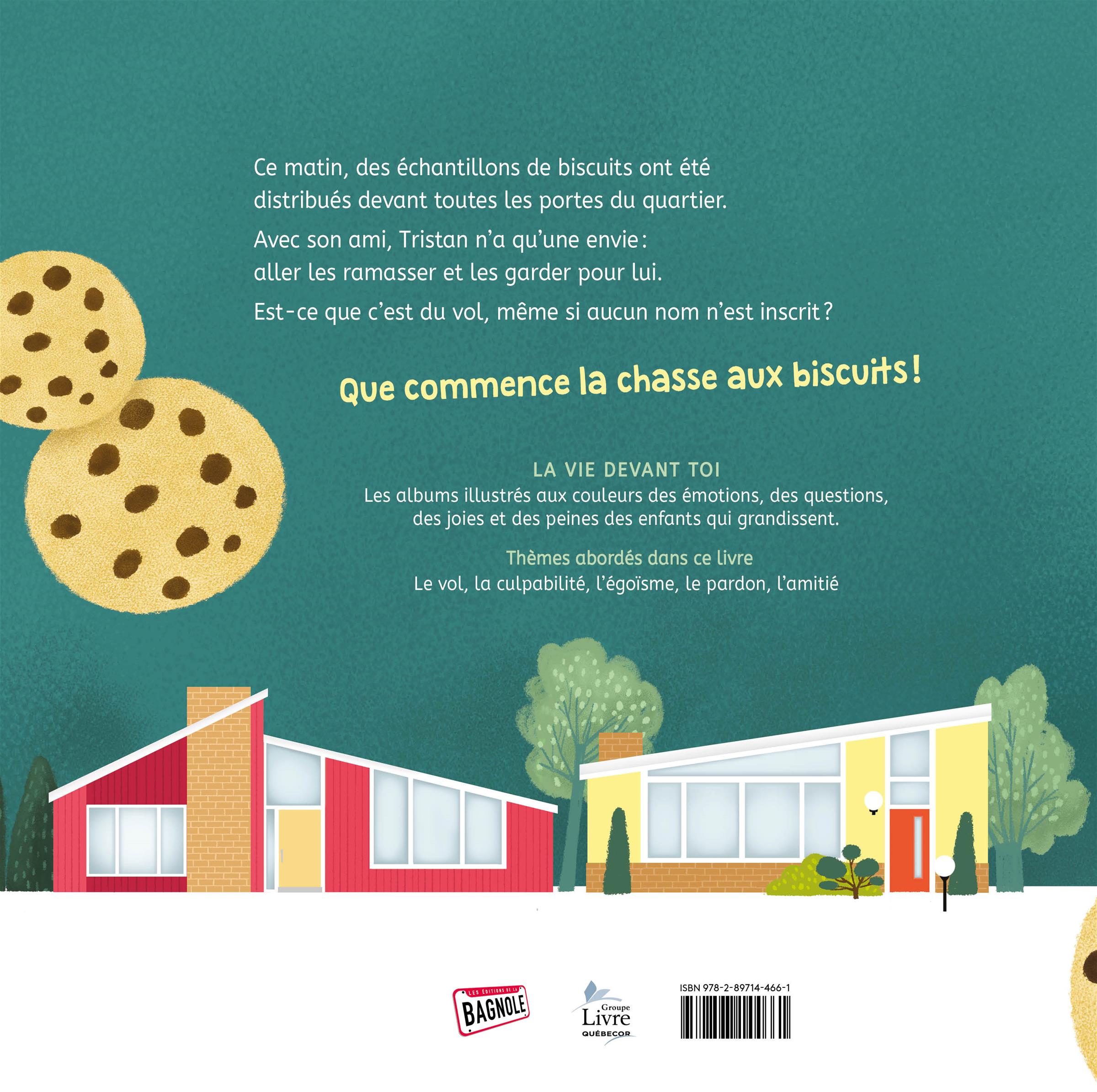 Couverture du livre de La chasse aux biscuits - papier format
