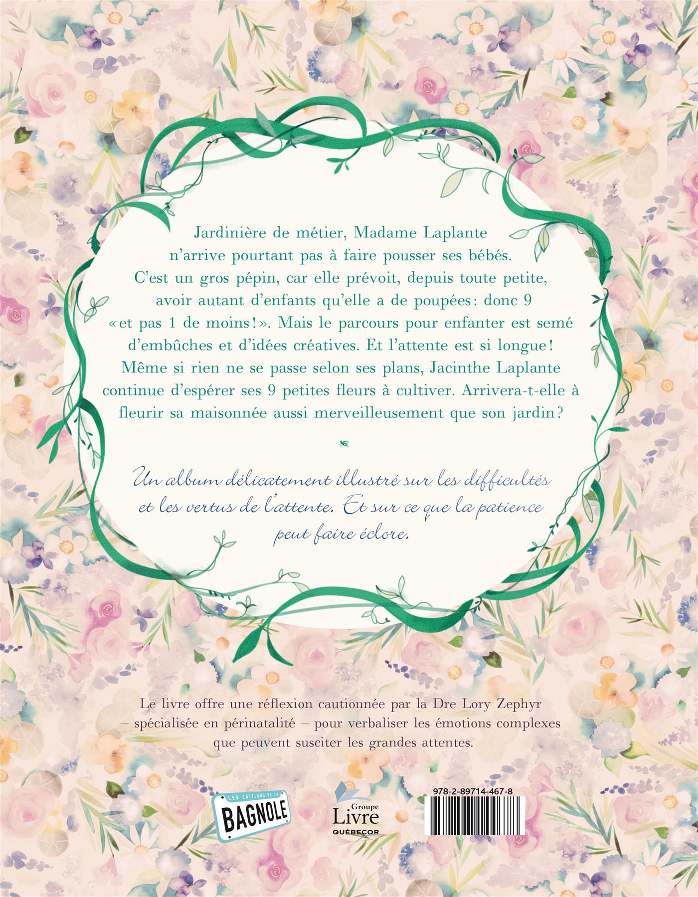 Couverture du livre de Les 9 bébés de Madame Laplante - papier format