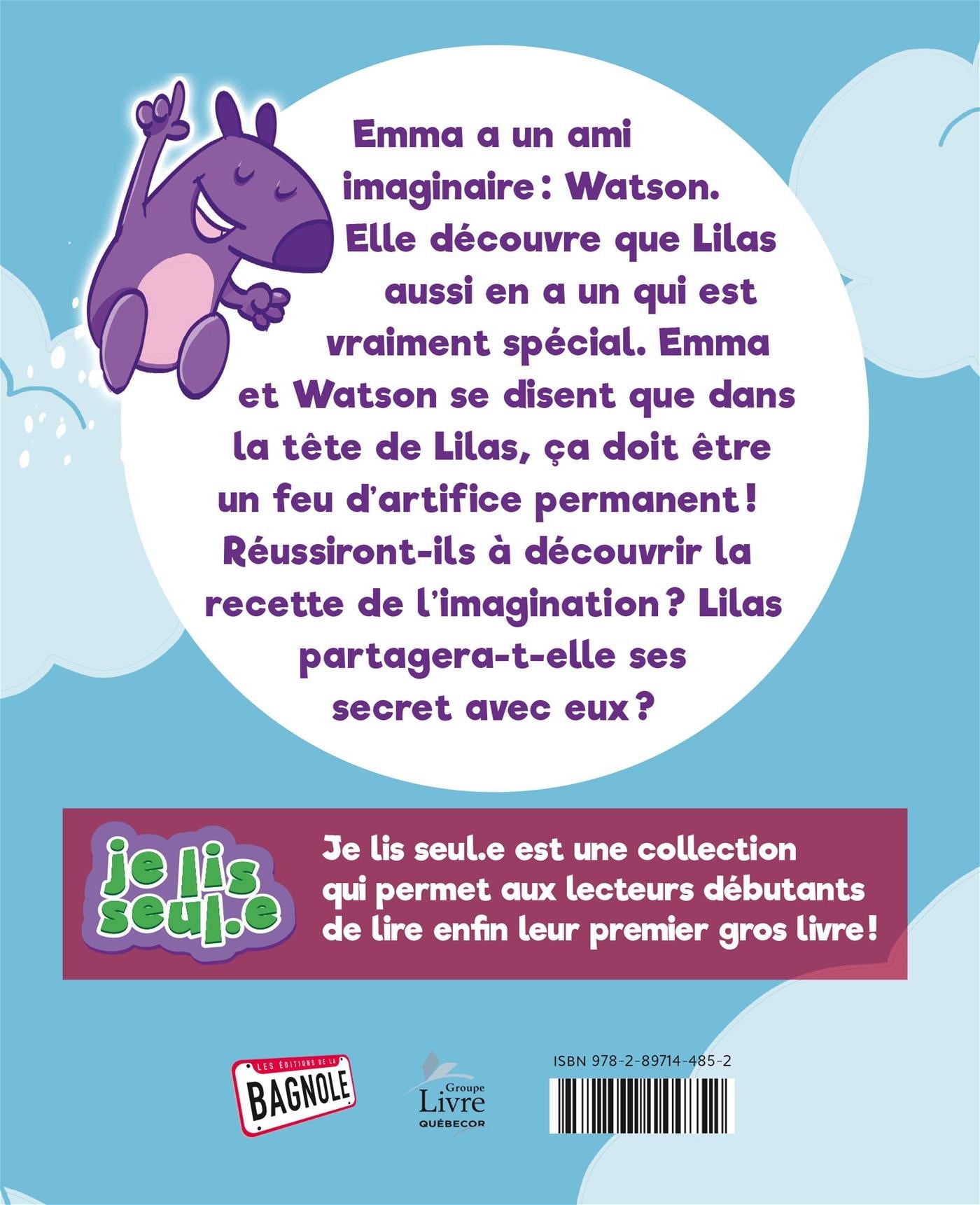 Couverture du livre de Mon ami imaginaire, tome 3 : Lilas - papier format