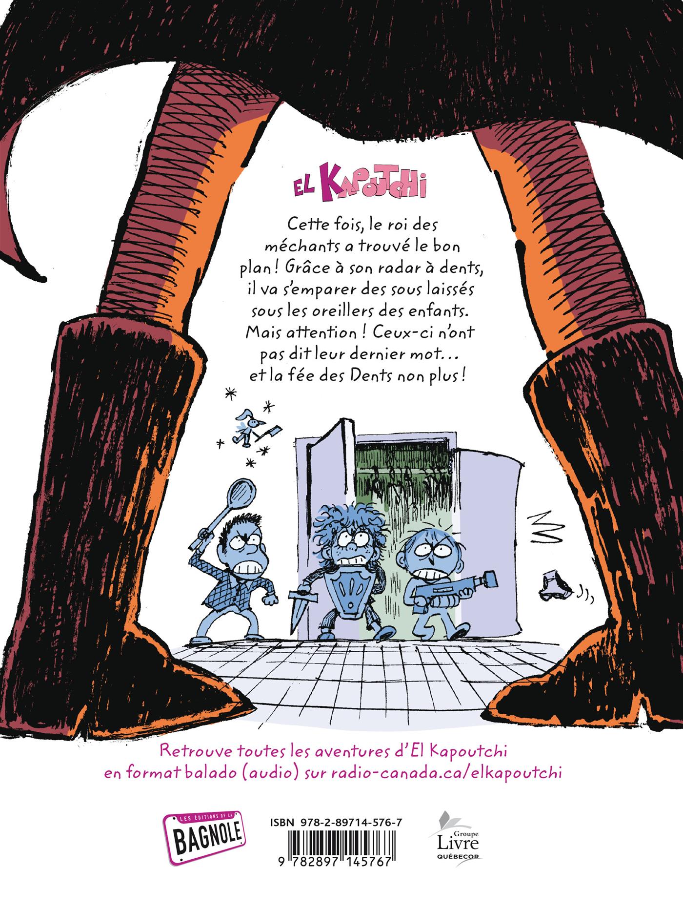 Couverture du livre de El Kapoutchi contre la fée des dents - papier format