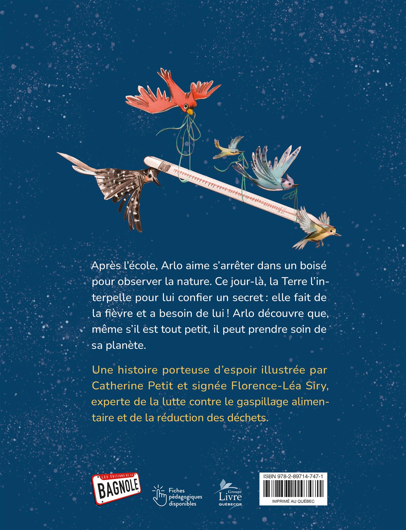 Couverture du livre de Ma planète fait de la fièvre - papier format