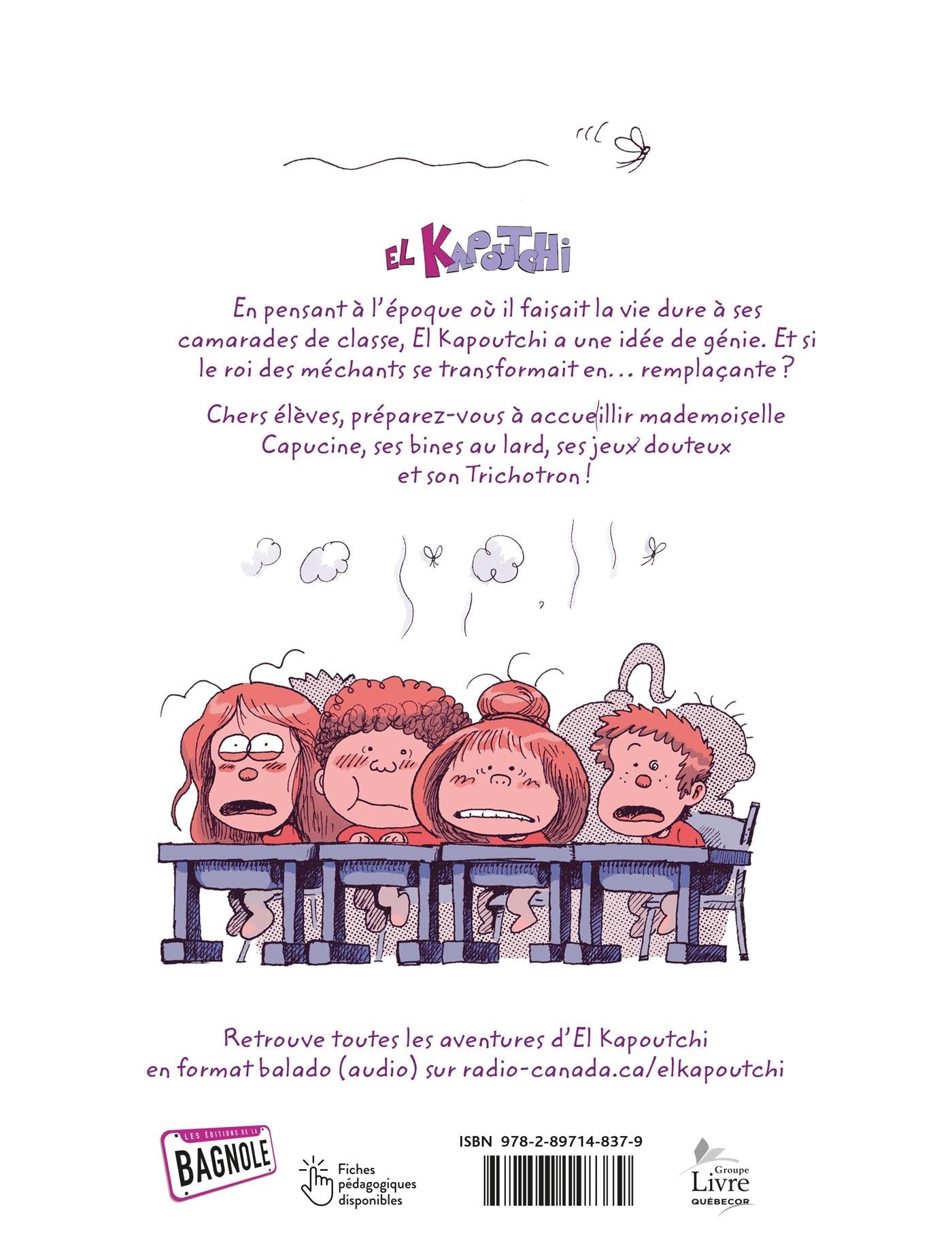 Couverture du livre de El Kapoutchi à l'école de la méchanceté - papier format