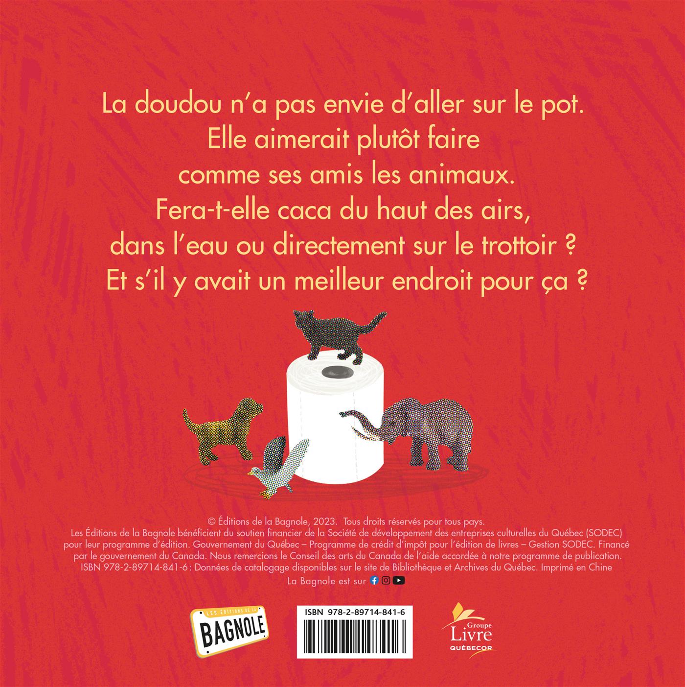 Couverture du livre de La doudou sur le pot - papier format